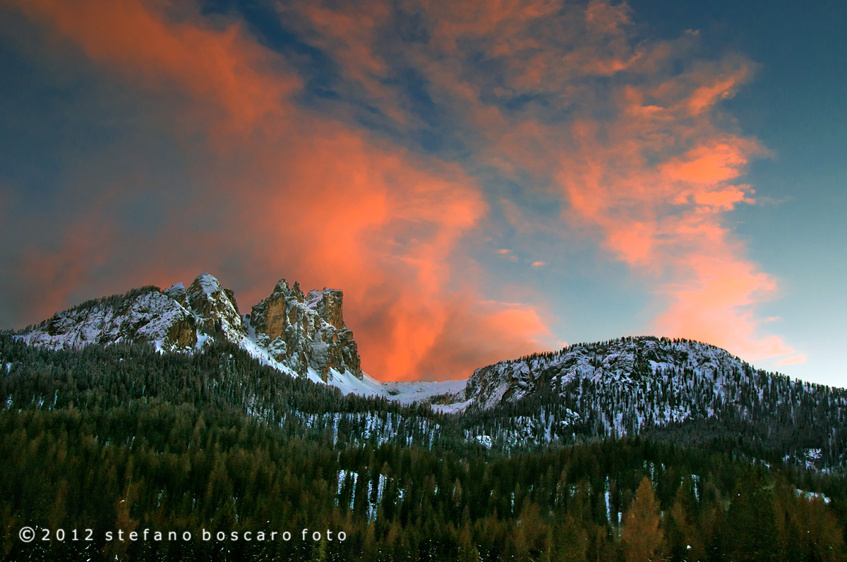 sunset over the lake from Croda