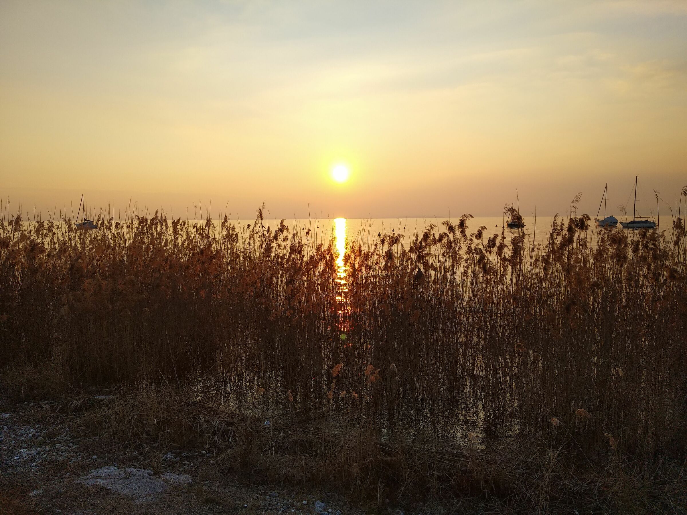 tramonto sul Garda