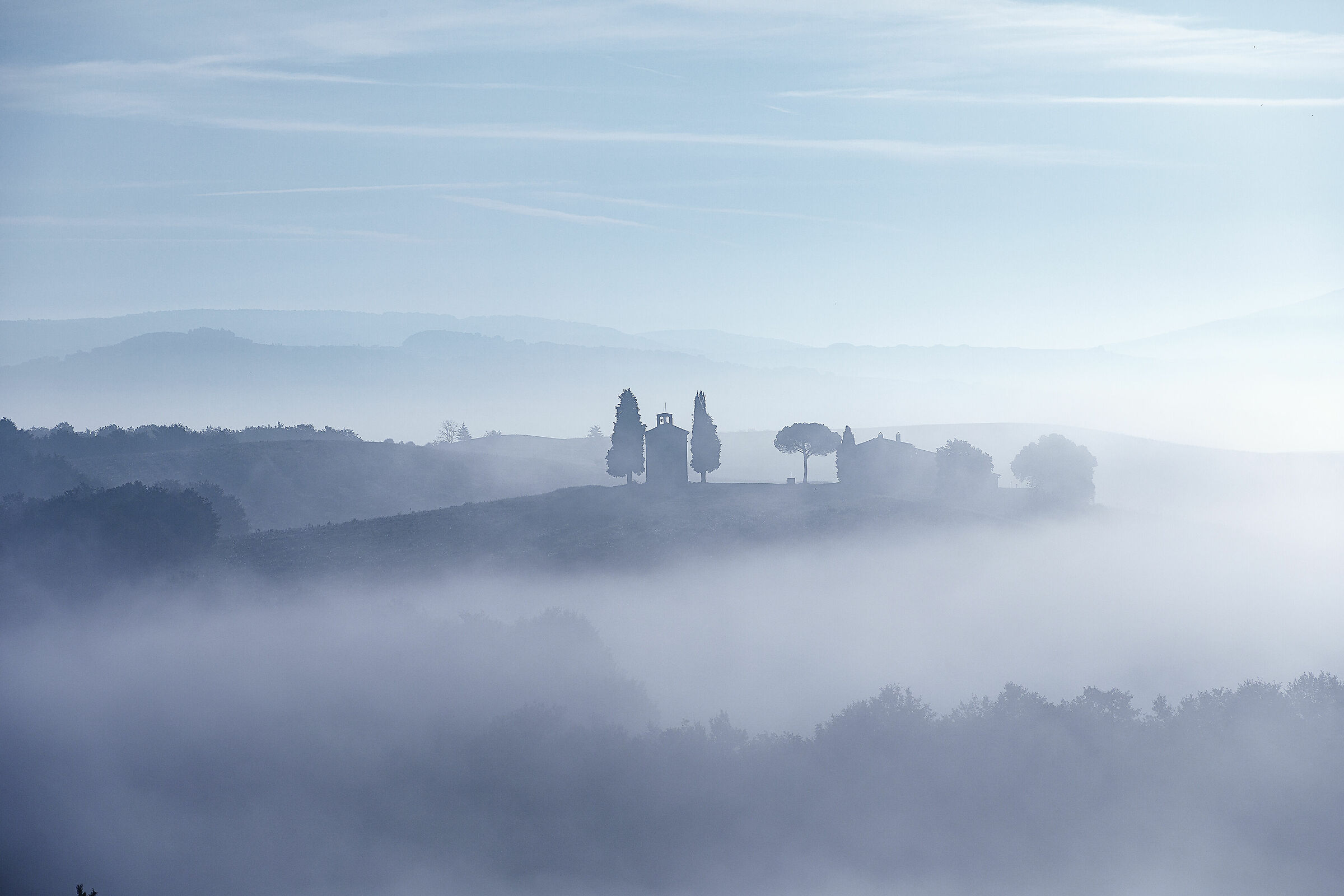 Sunrise at the Chapel of Vitaleta
