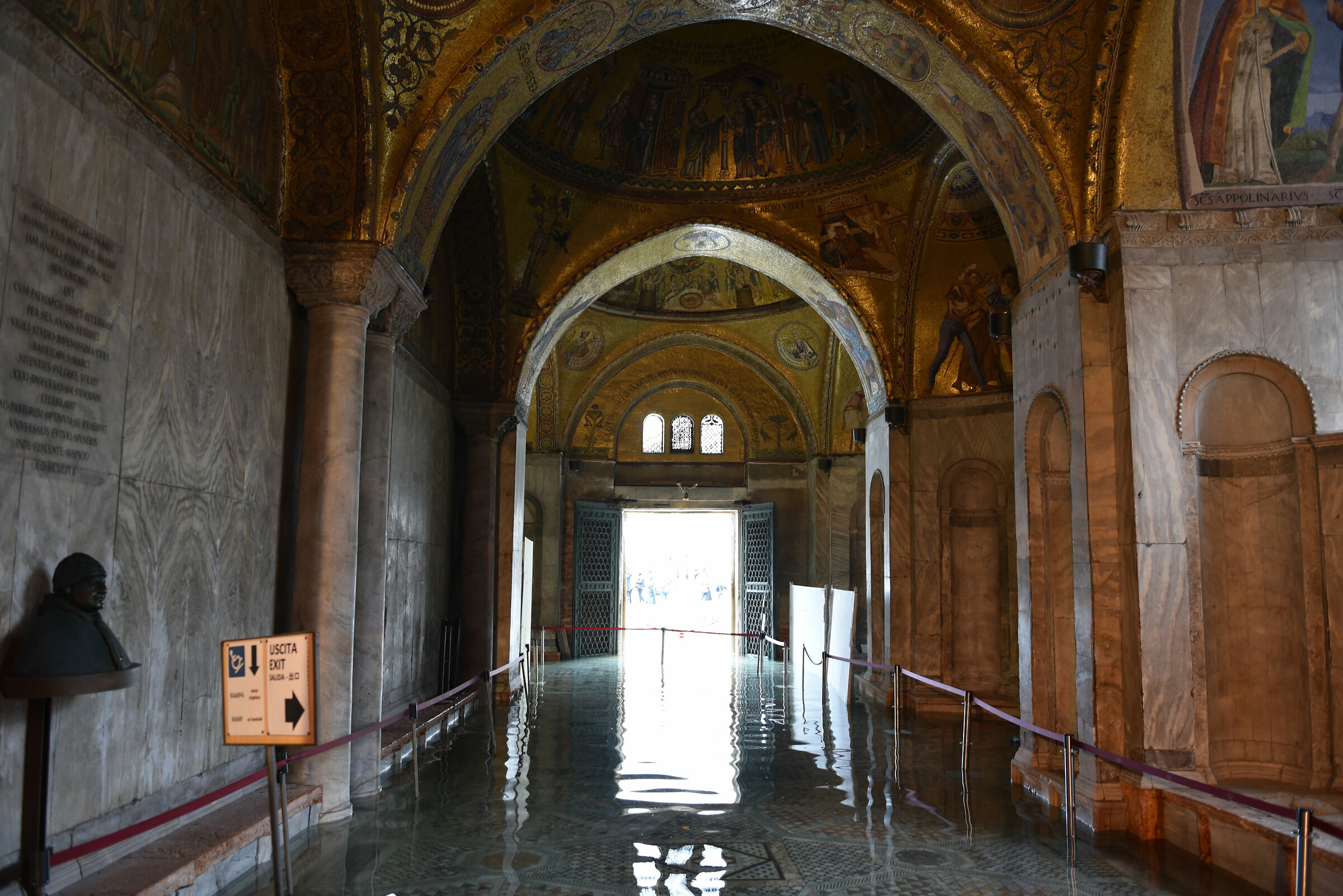 water in the basilica