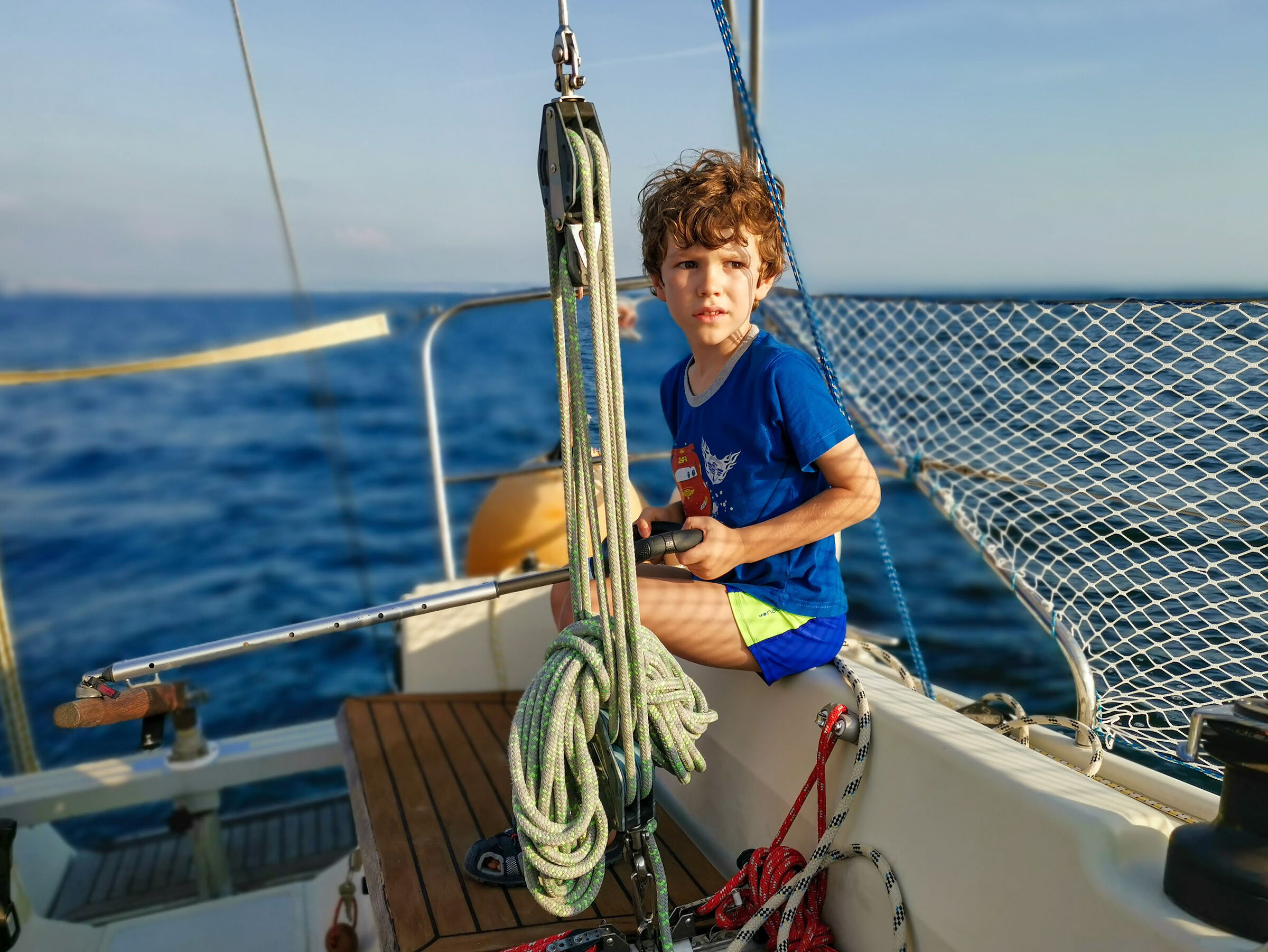 Budding helmsman
