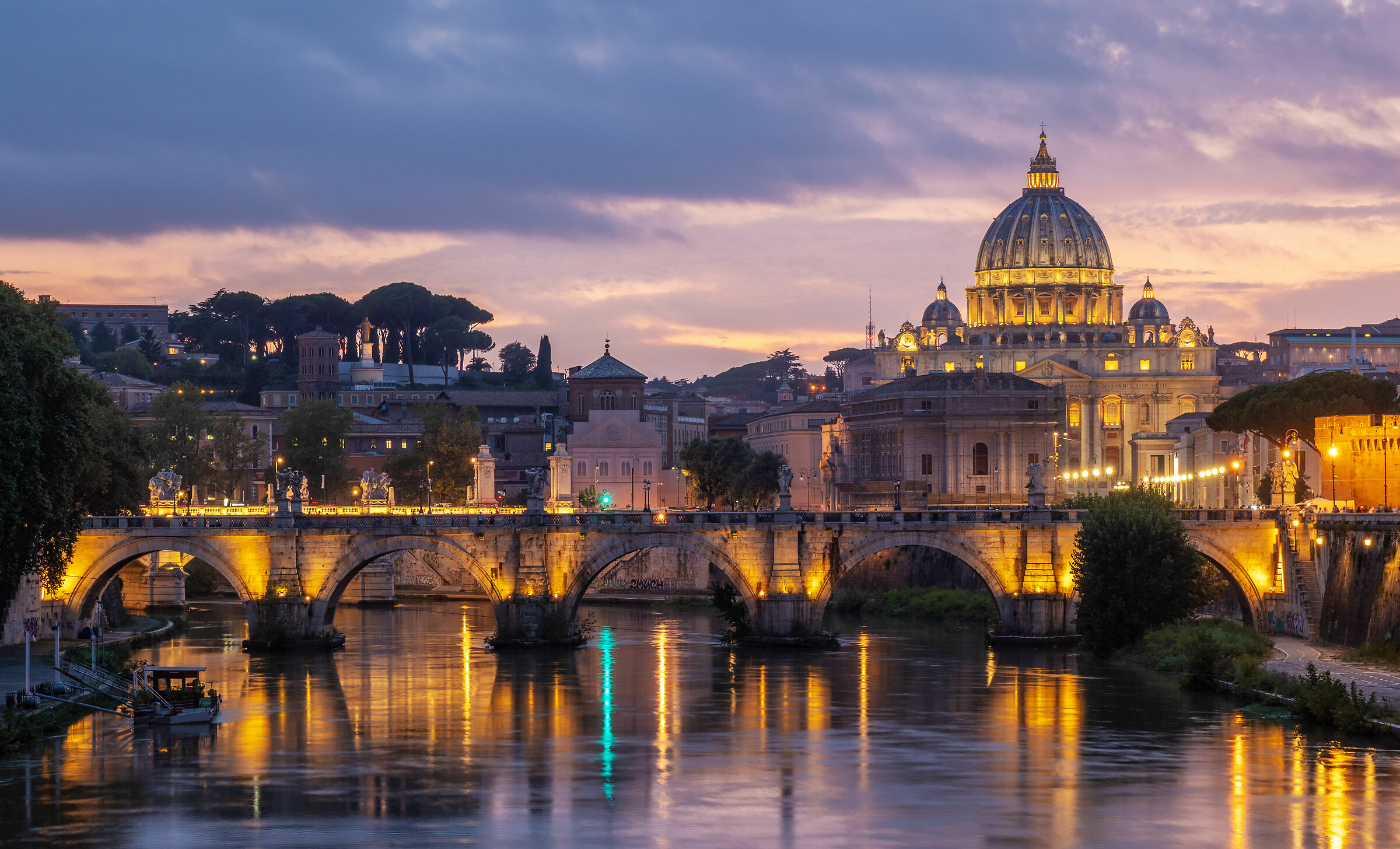 Sunset in Rome