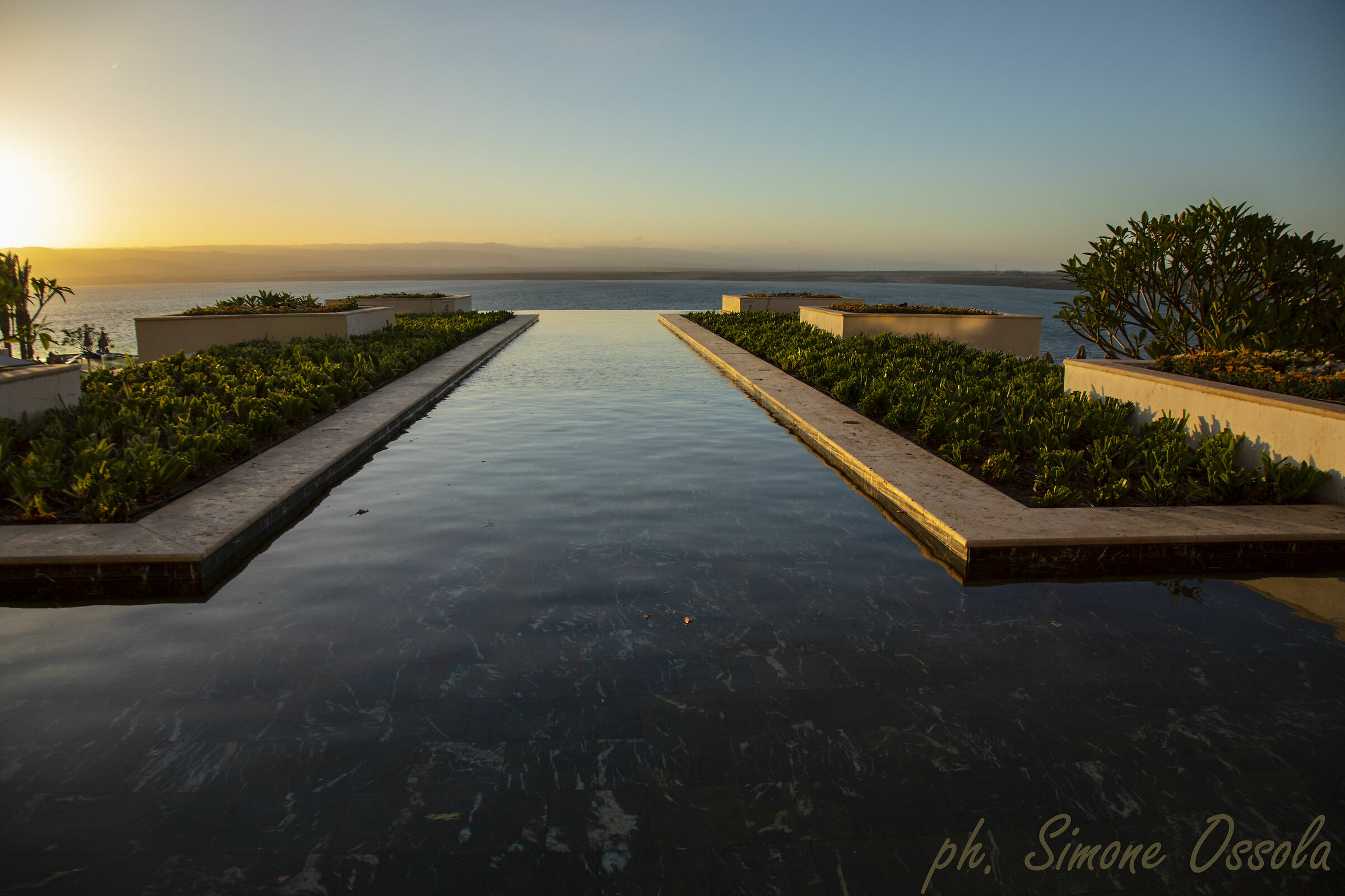 Sunset on the Dead Sea