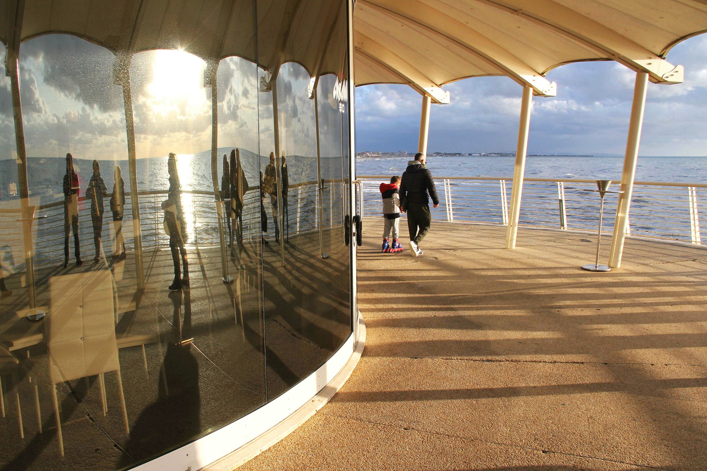 Reflections on the wharf