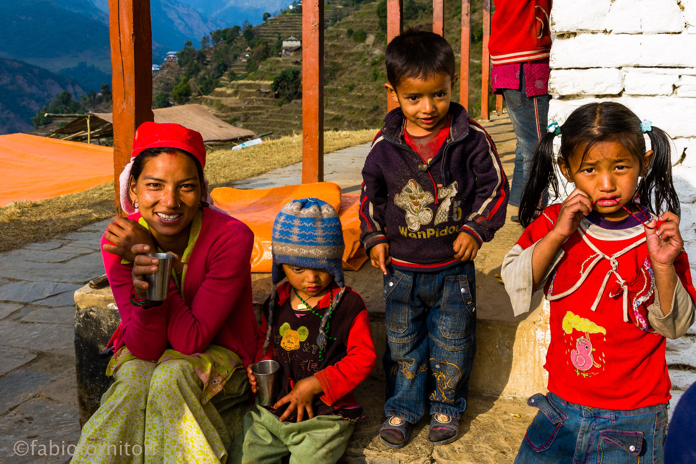 Landruk , Children , Nepal 2010