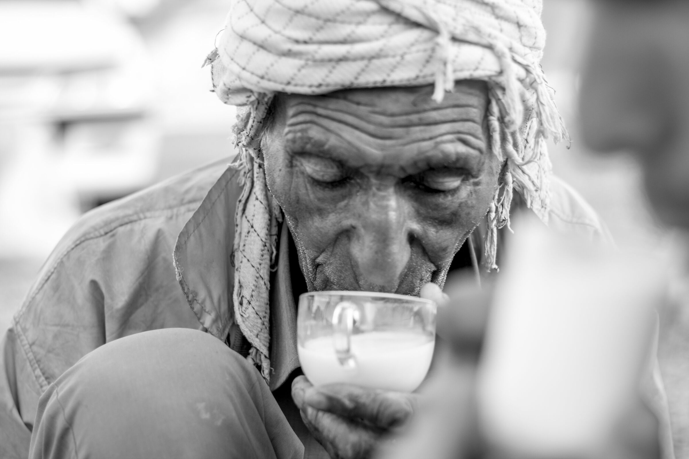 Nomadic Shepherd in the Morning