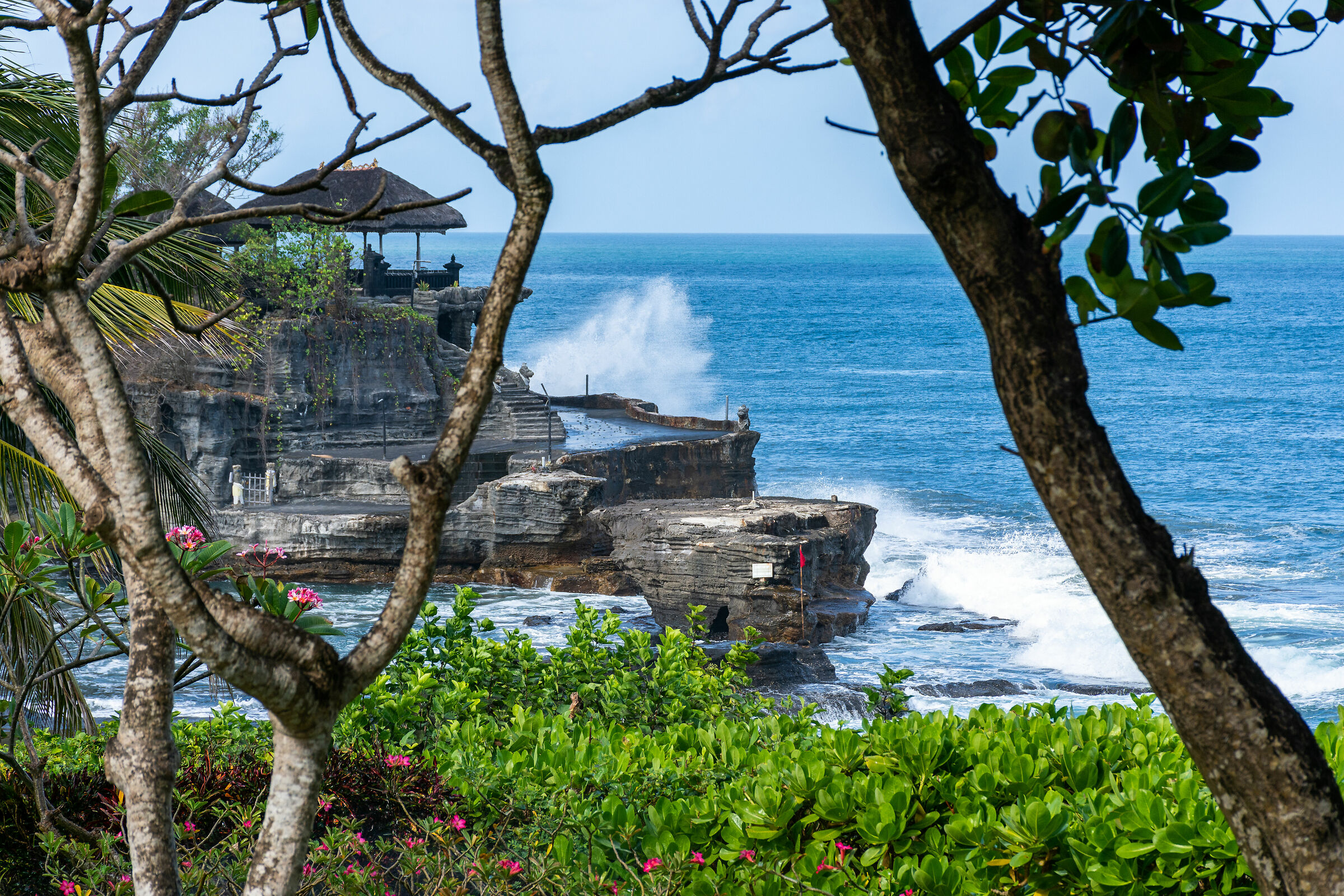 Tanah Lot Temple and High Tide