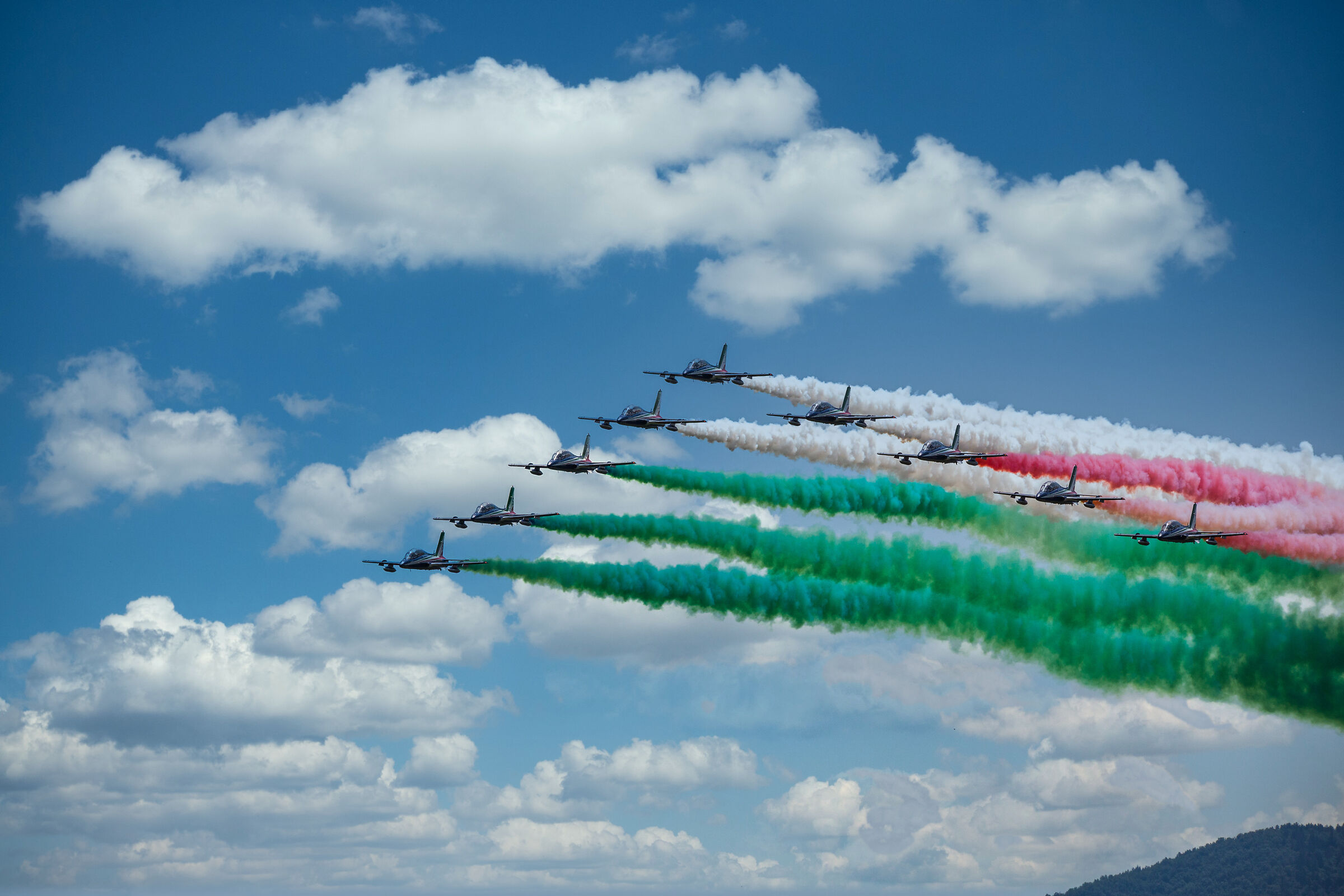 tricolour arrows at the mugello