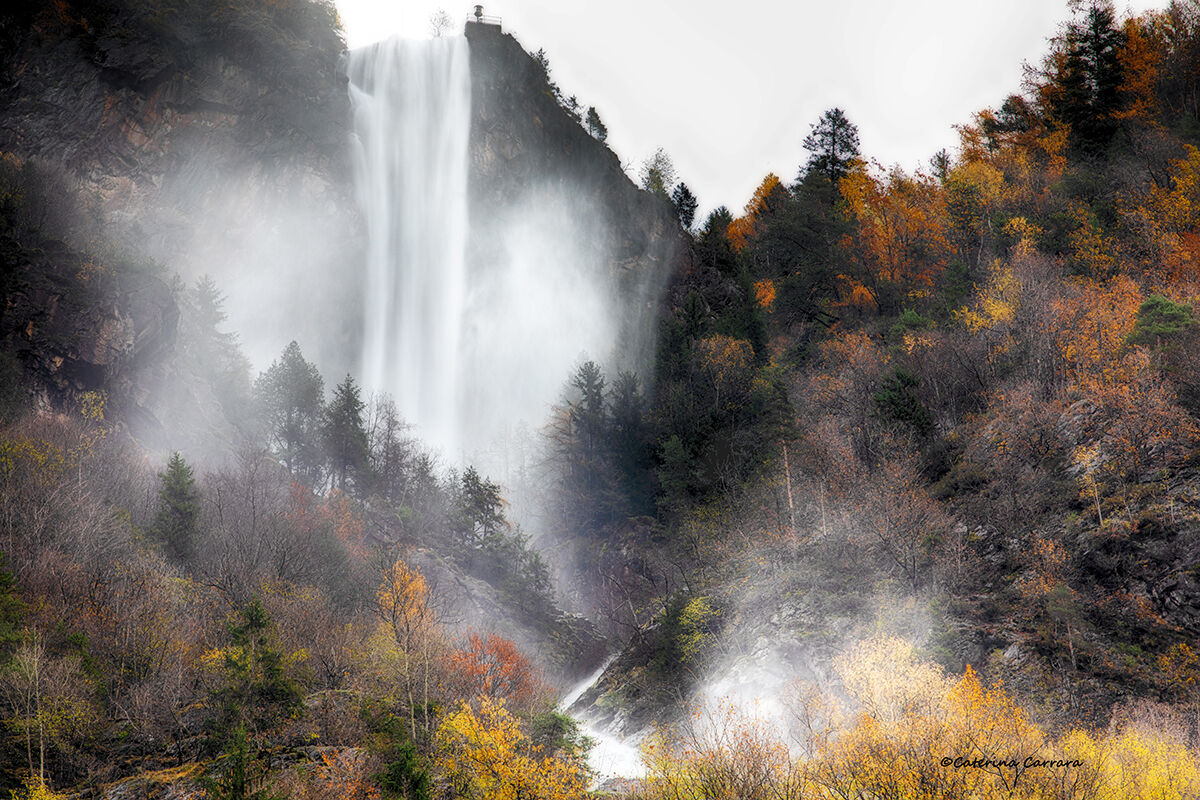The highest waterfall in Italy