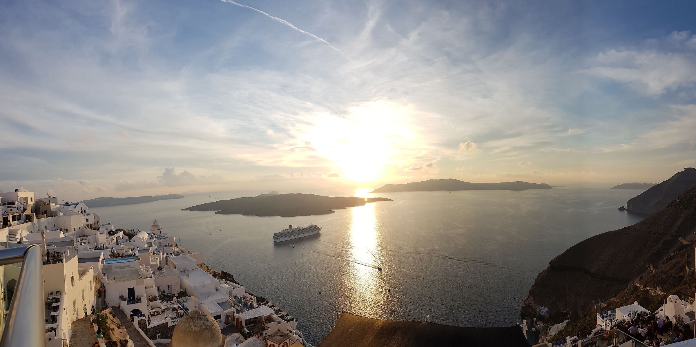 Sunset over Santorini