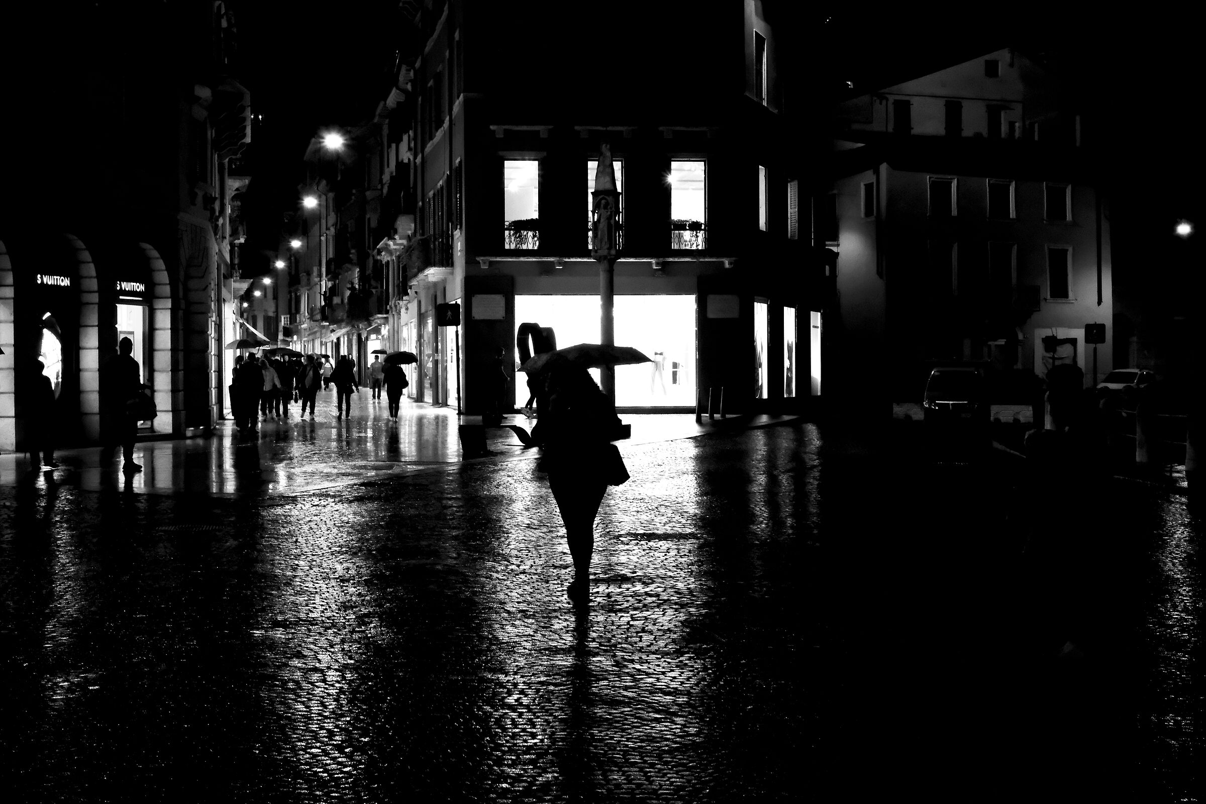 it's raining in Verona