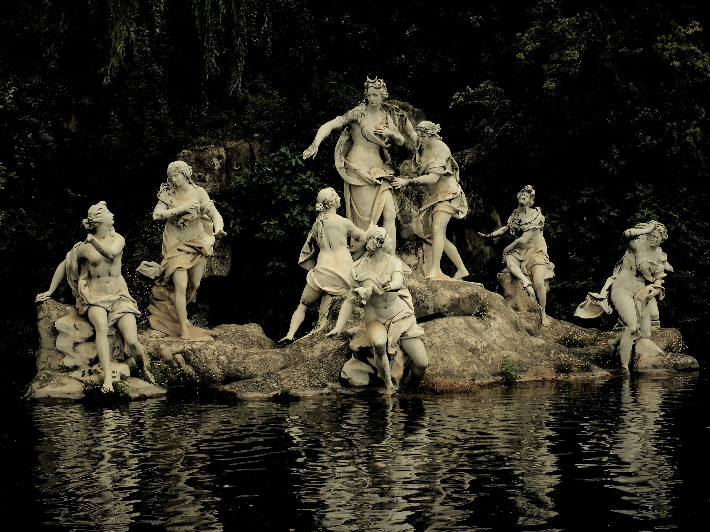 outside Caserta Palace