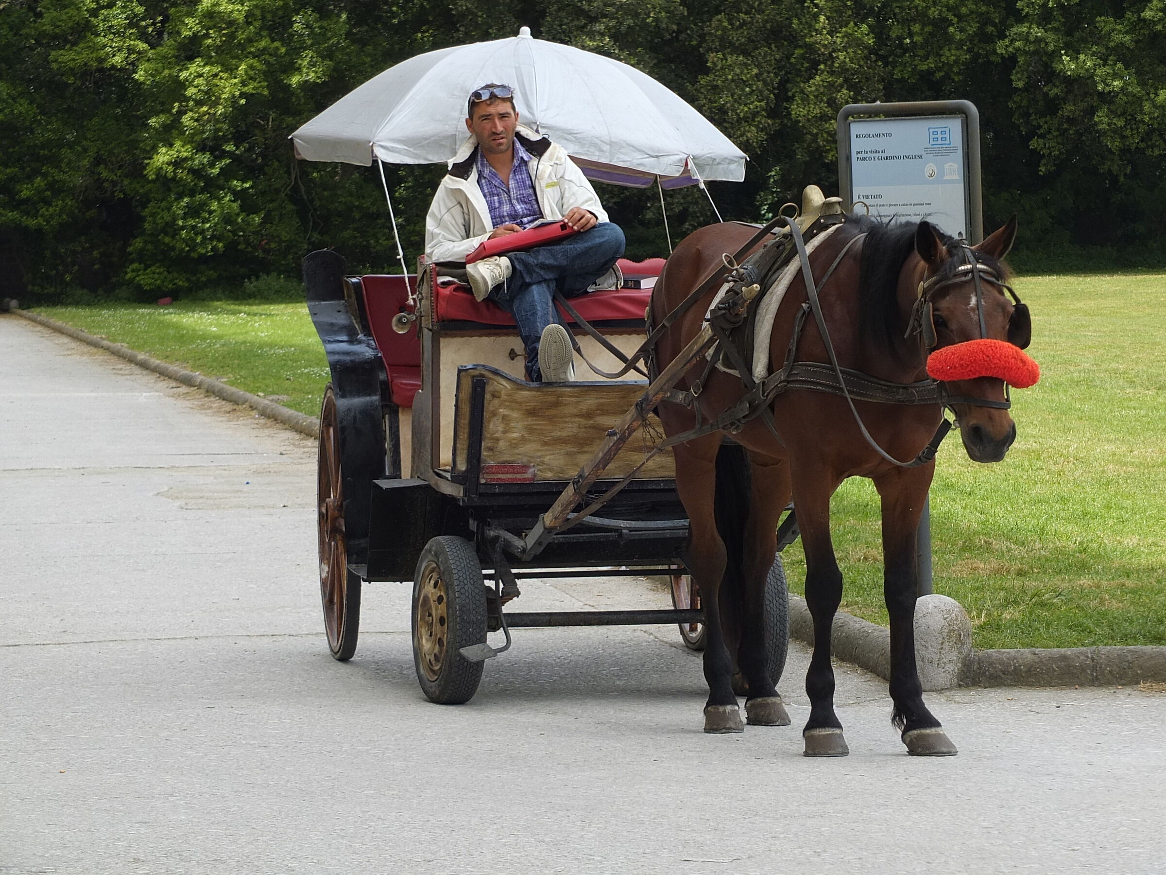 outside Caserta Palace