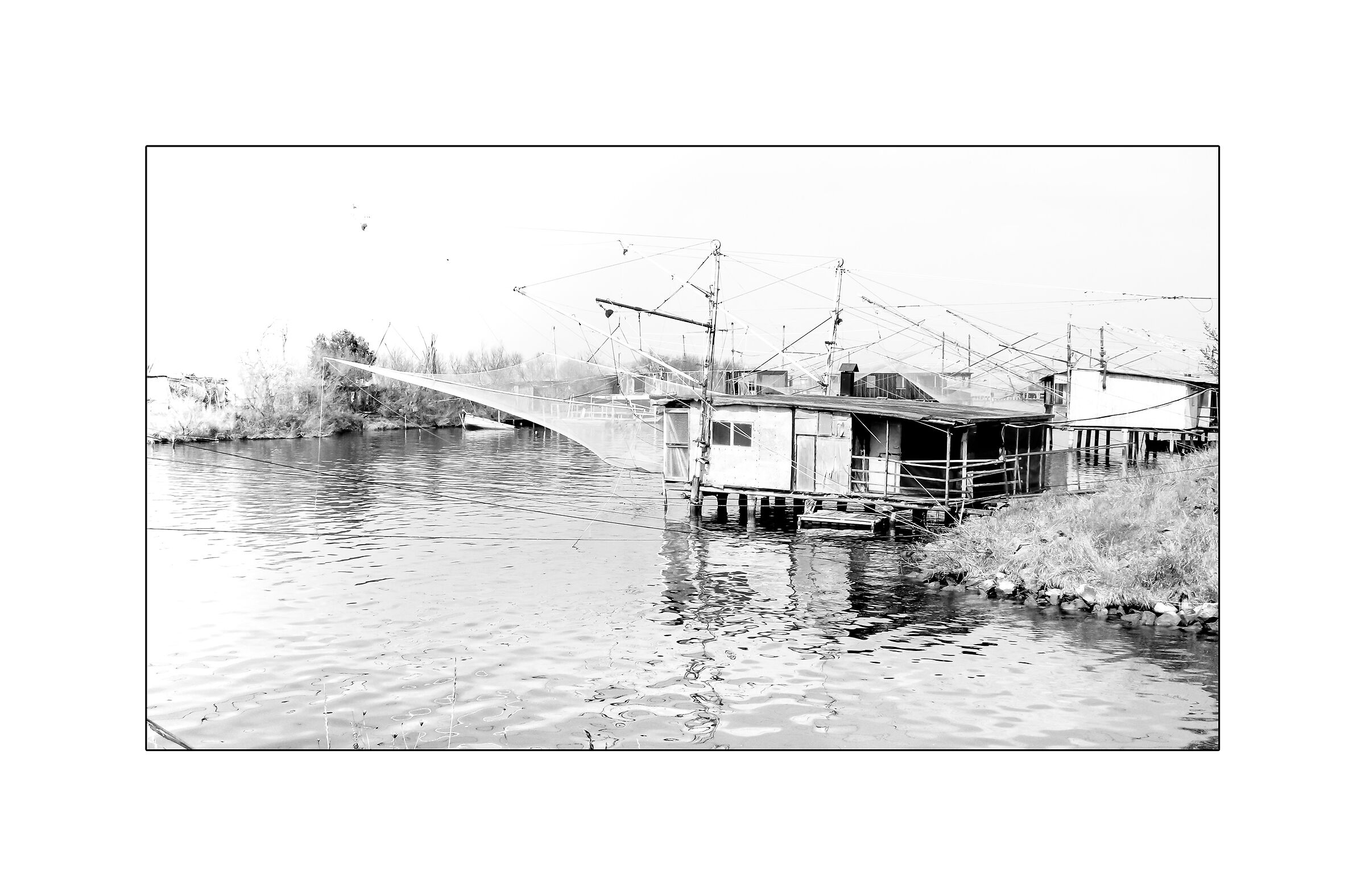 Fishing sheds, Comacchio