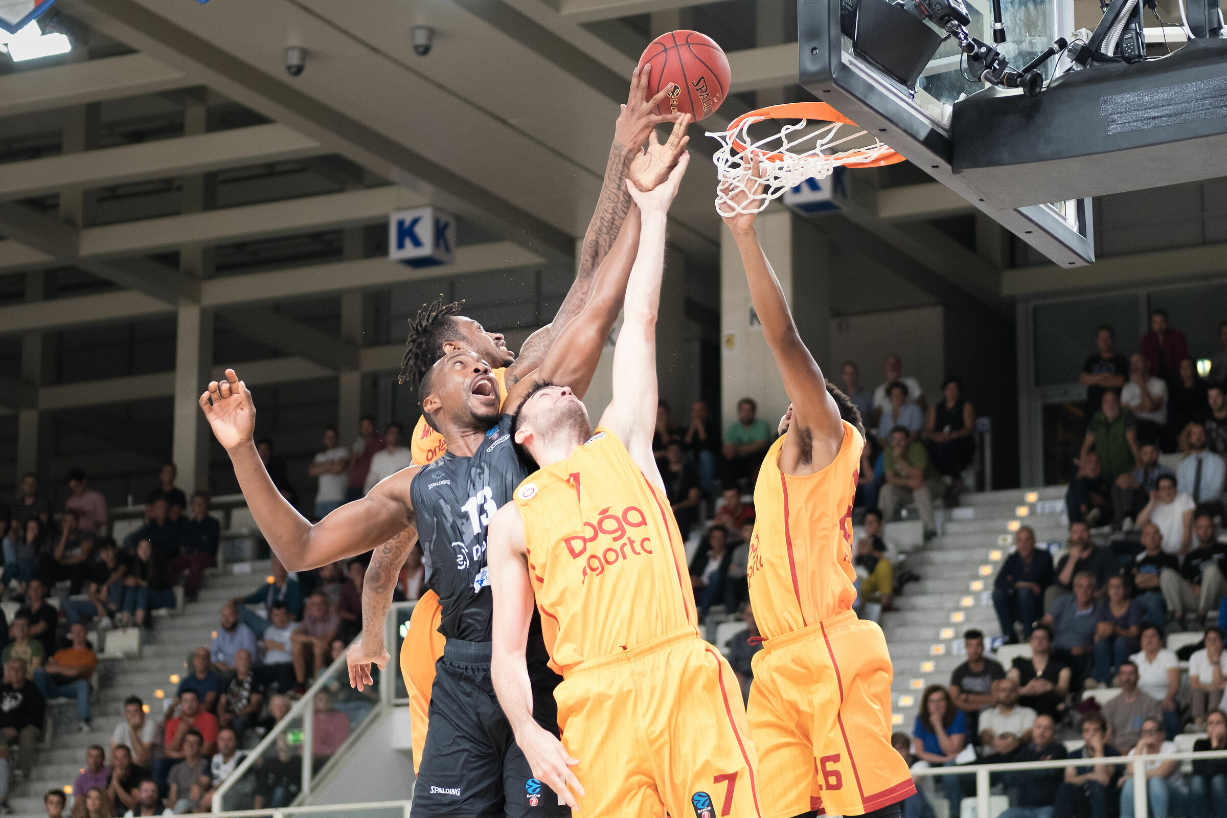 Three hands for a ball