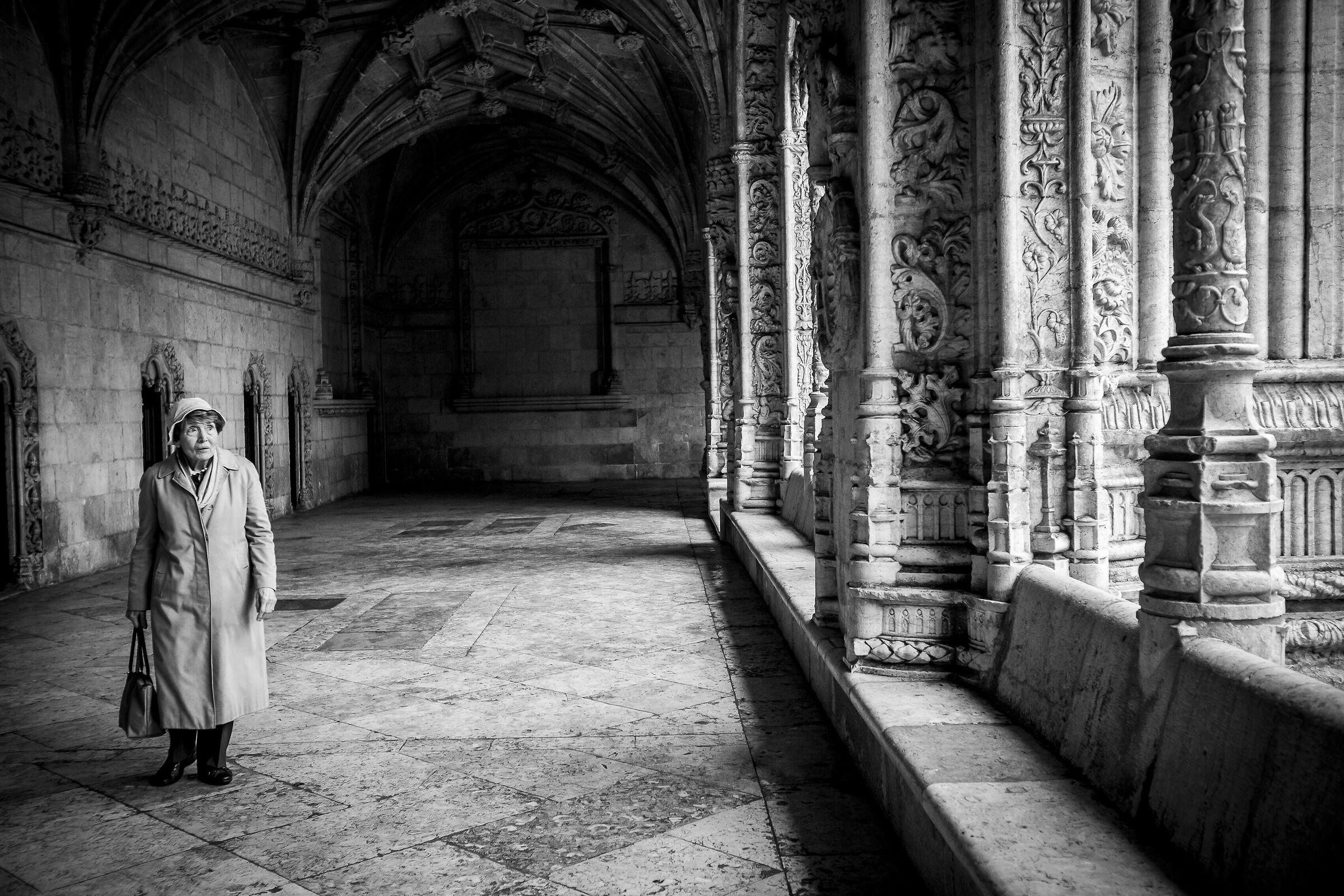 Monastero dos jeronimos, bianco e nero
