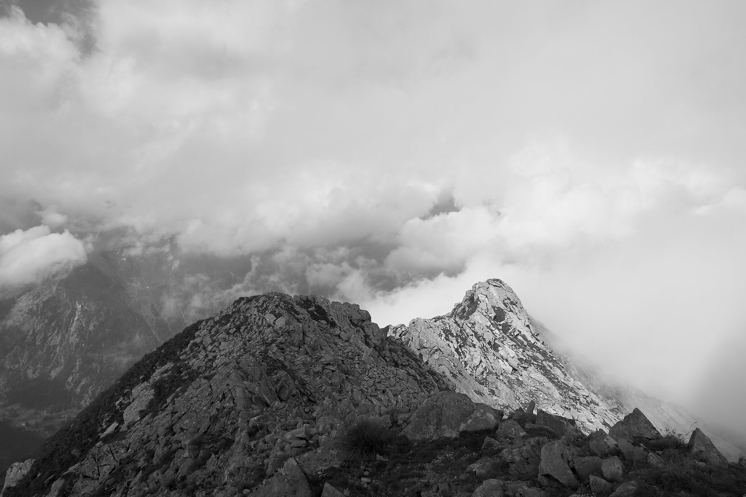 It's cresting in the clouds.