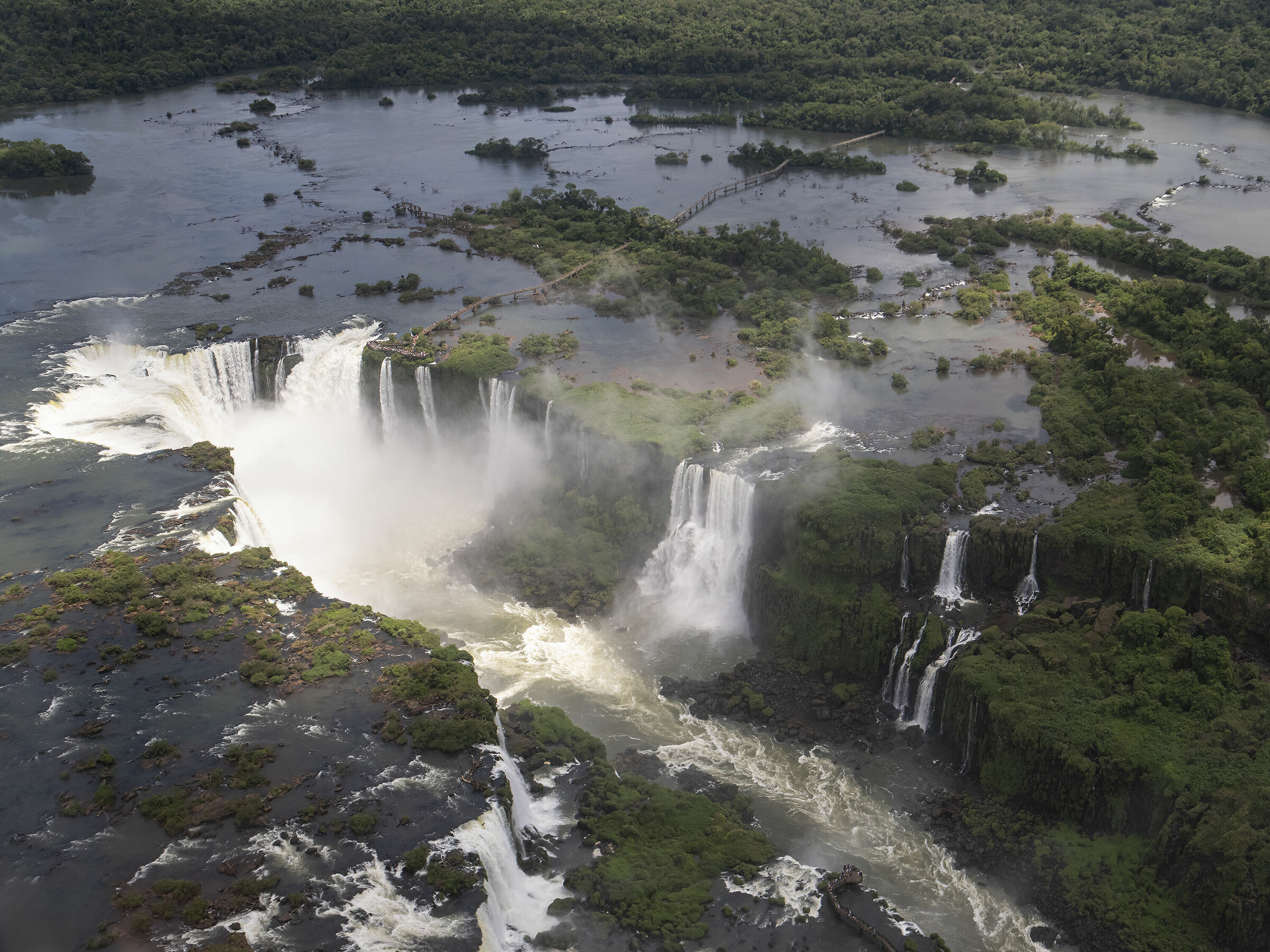 aerial view iguazu