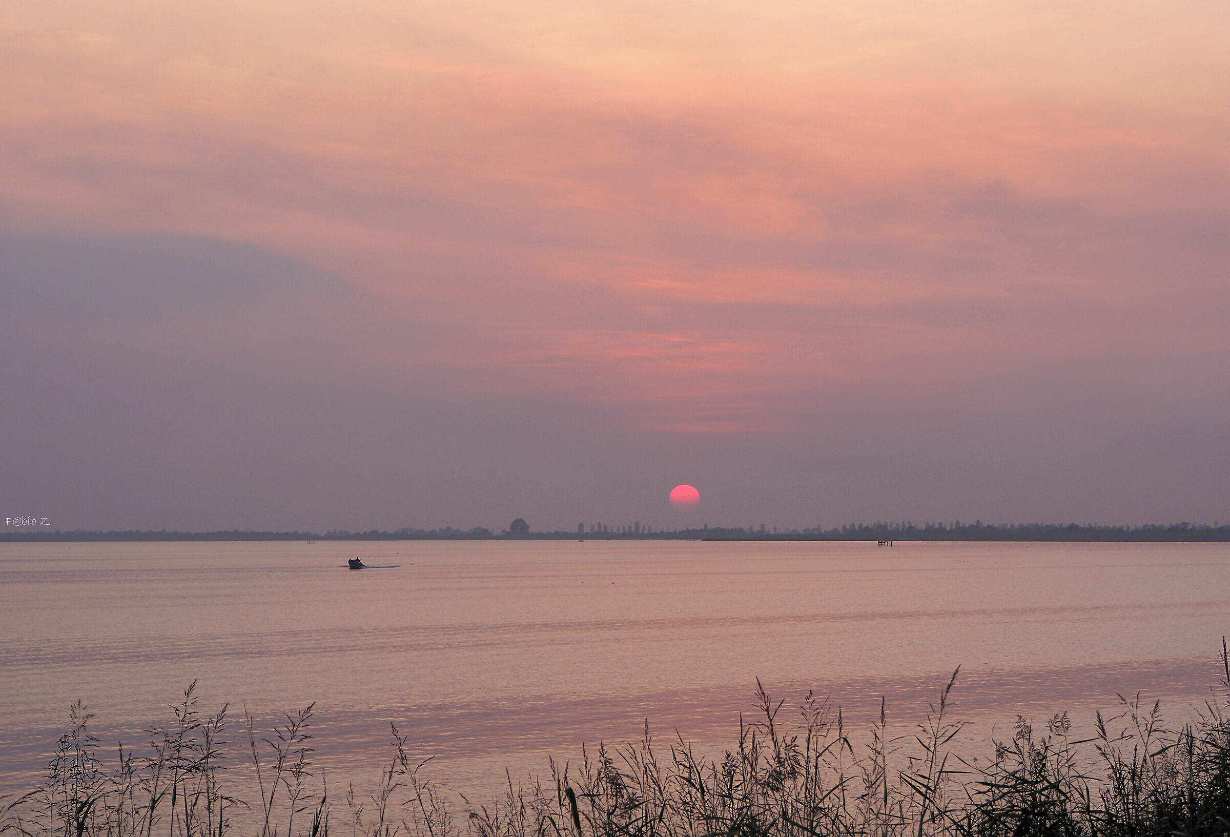 Il tramonto della Sacca