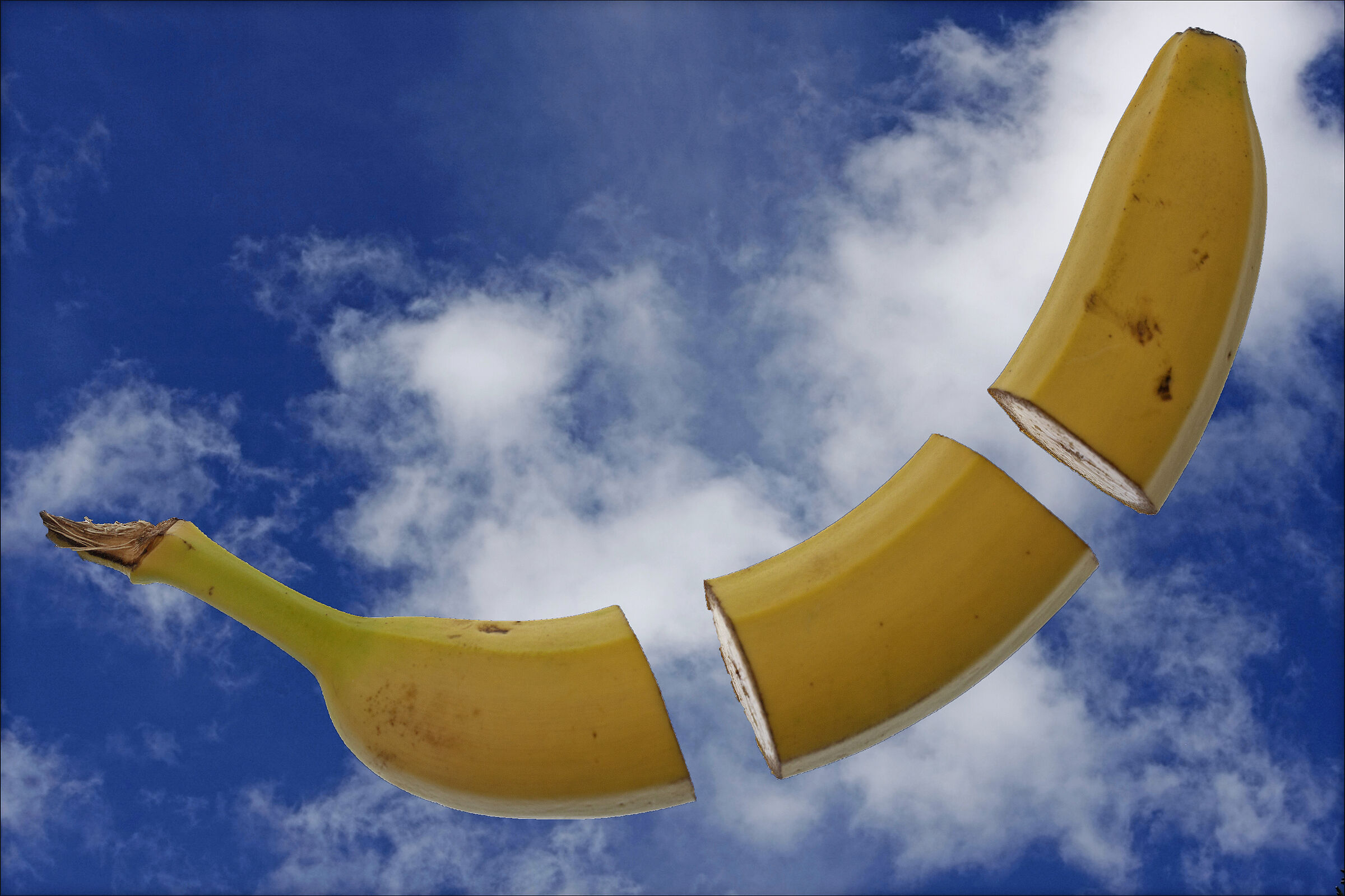 Banana in the clouds