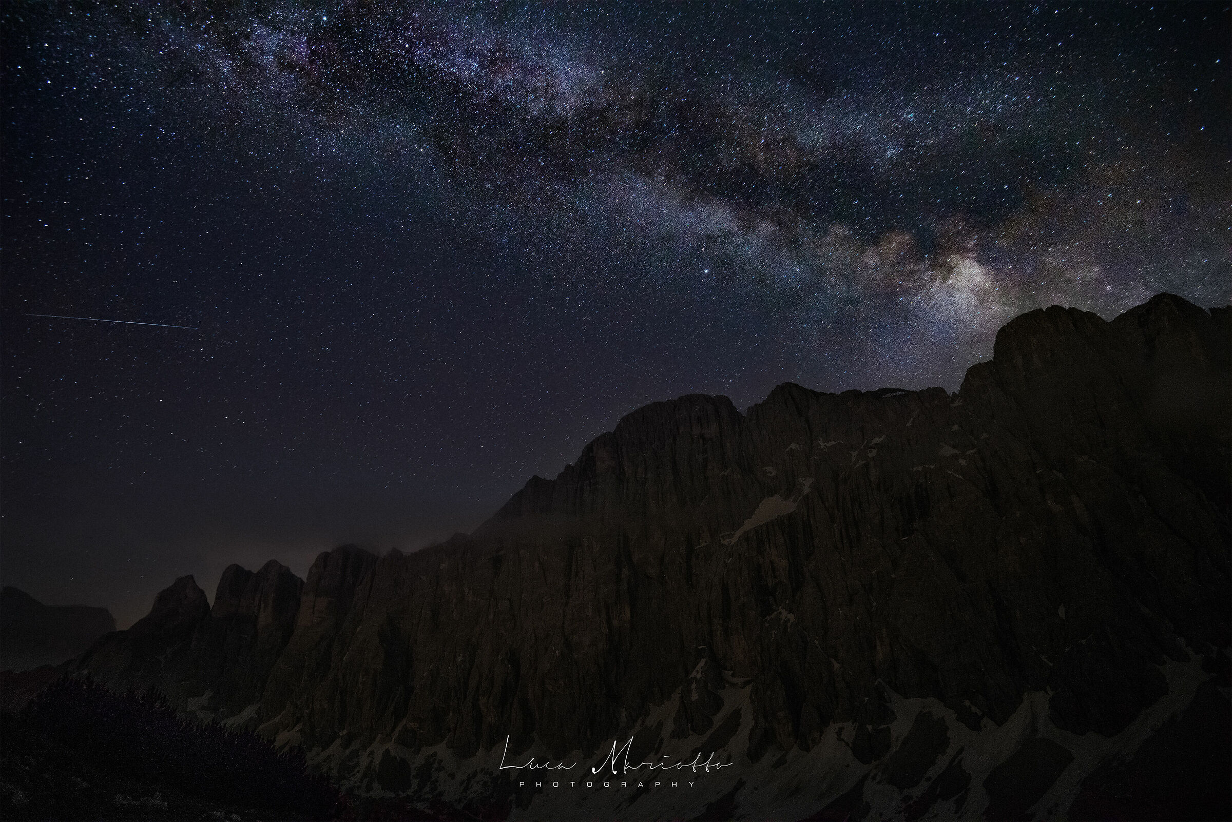 Via lattea sul Civetta