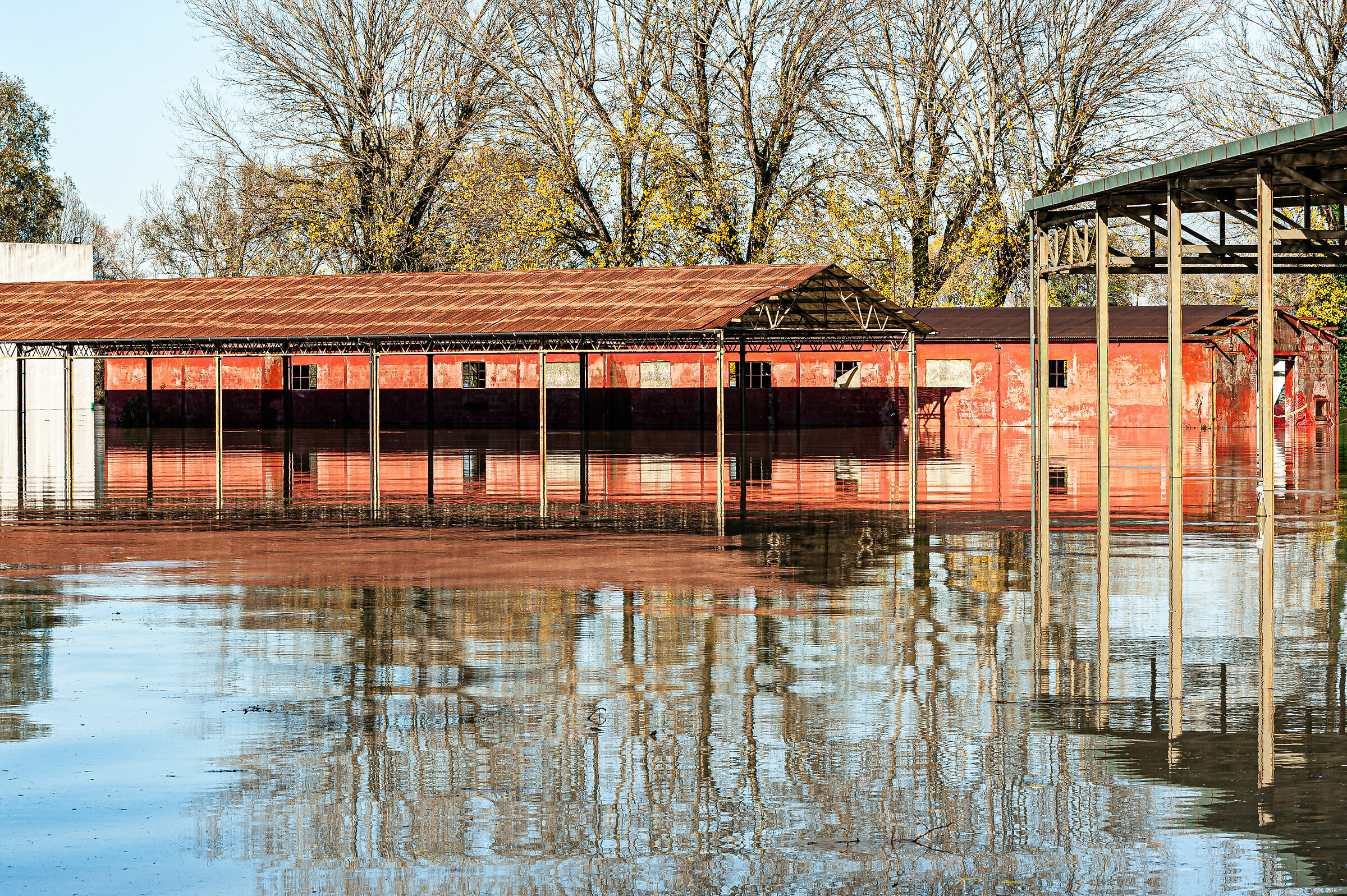 Po in full in Piacenza