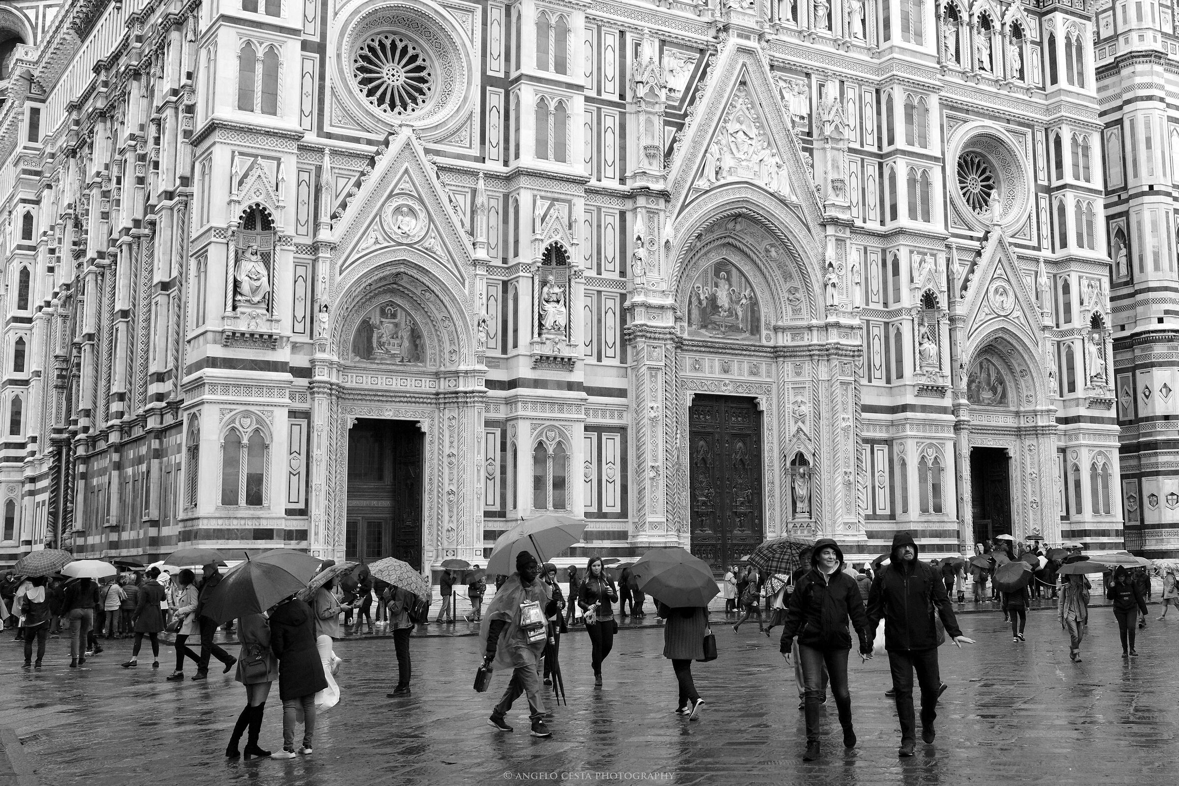 Florence in the rain