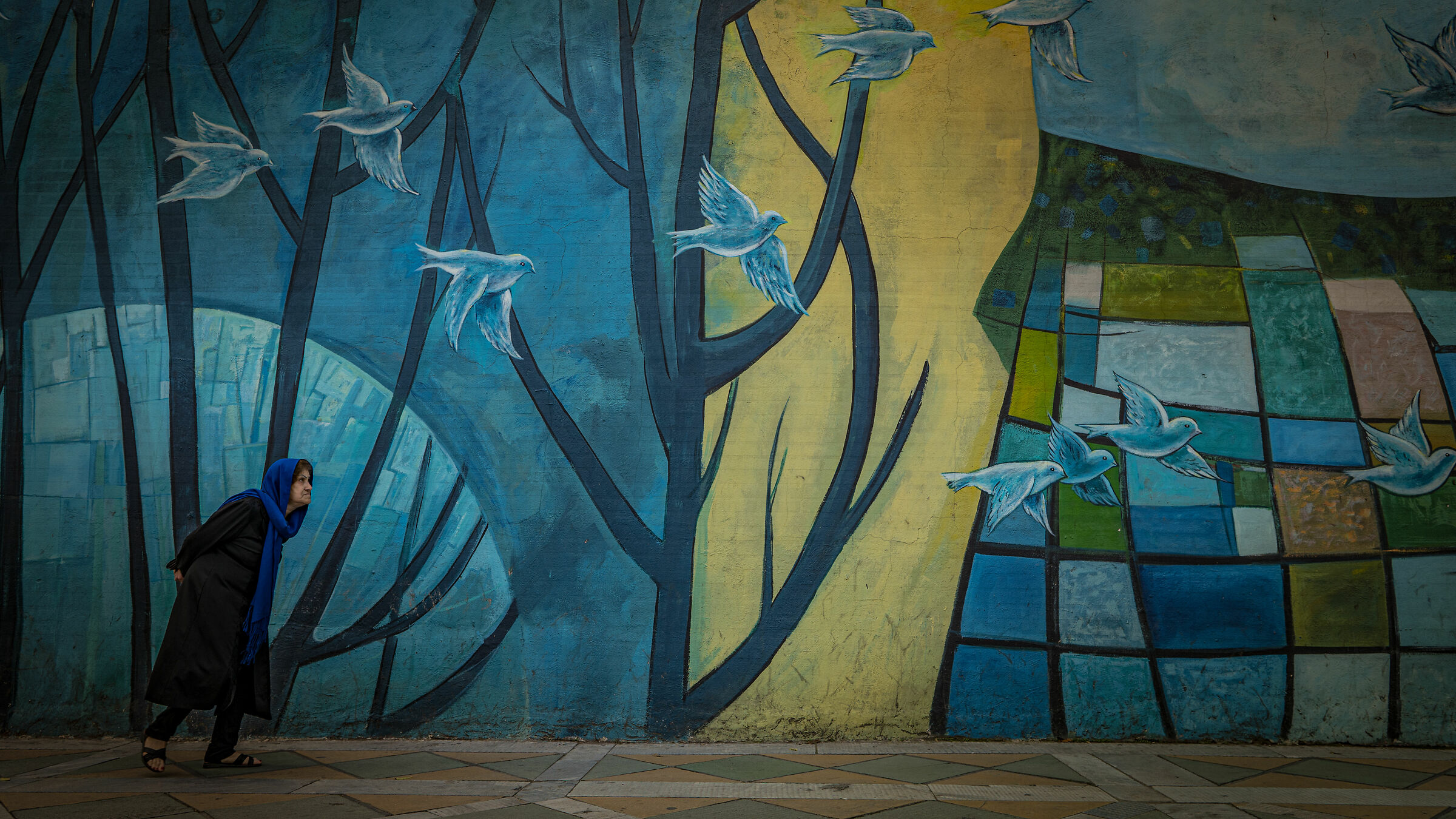 Layers of blue and flying dream