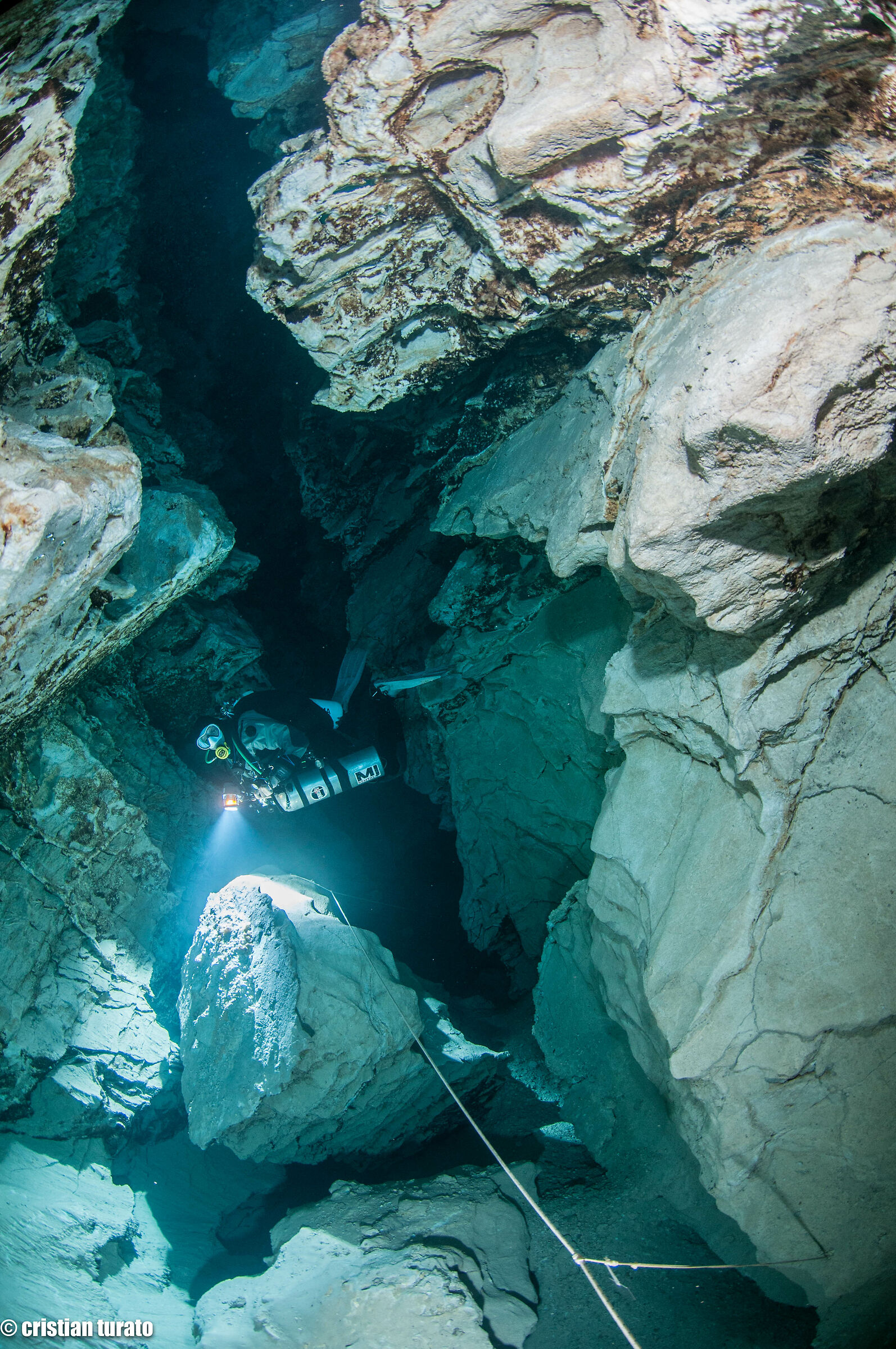 cave diving