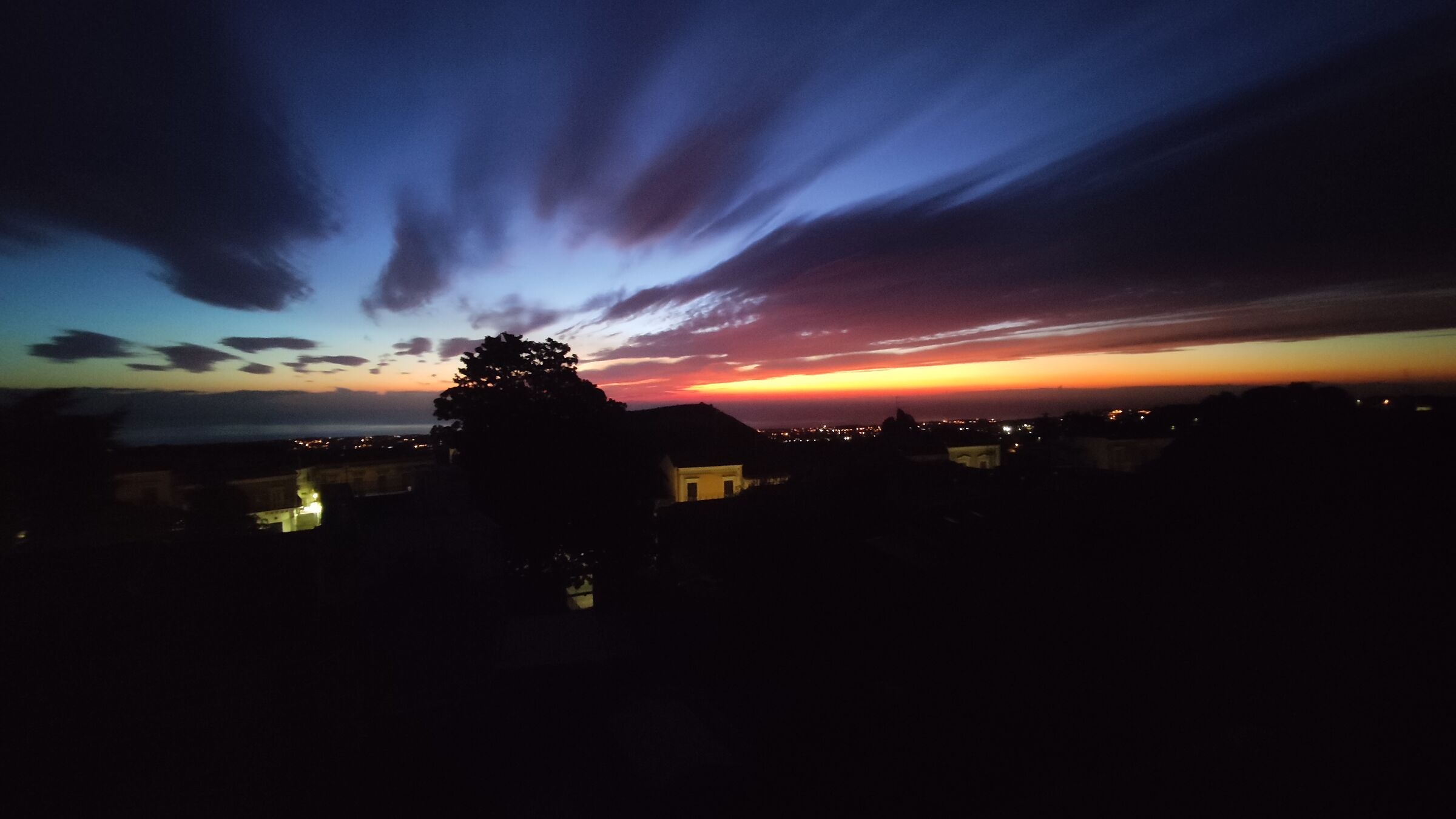 Aurora as seen from Trecastagni CT