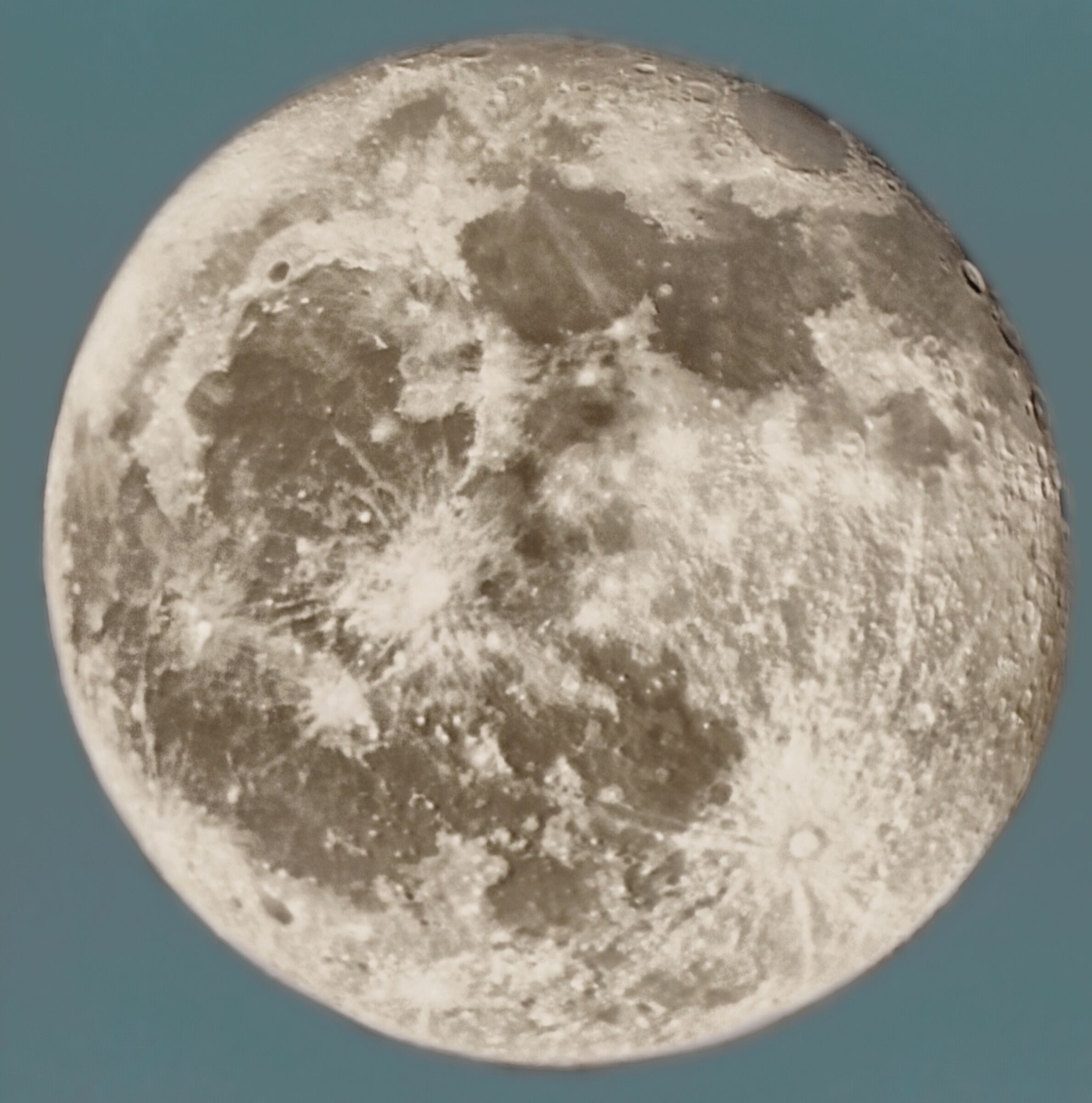 Luna di giorno HDR test