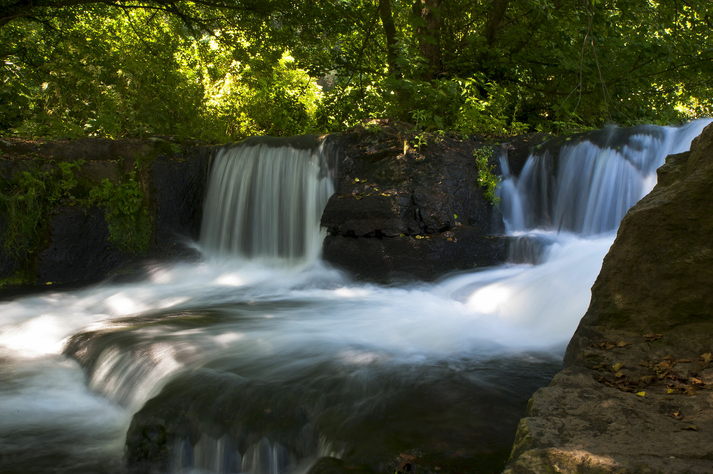 ice cream mountain waterfalls