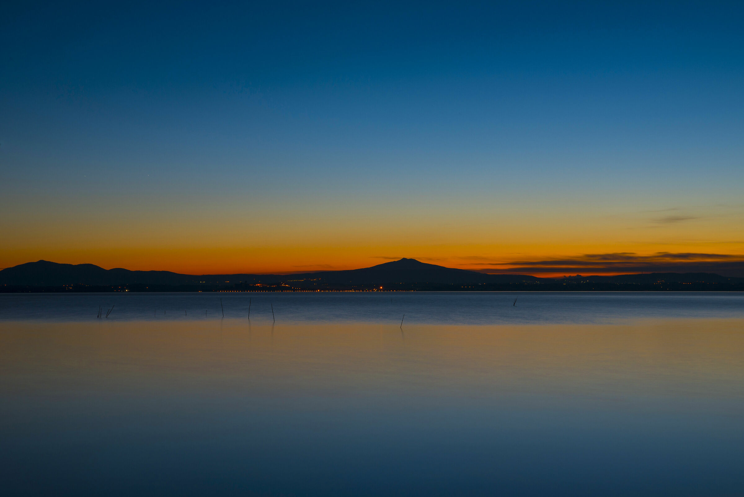 Tramonto sul Trasimeno
