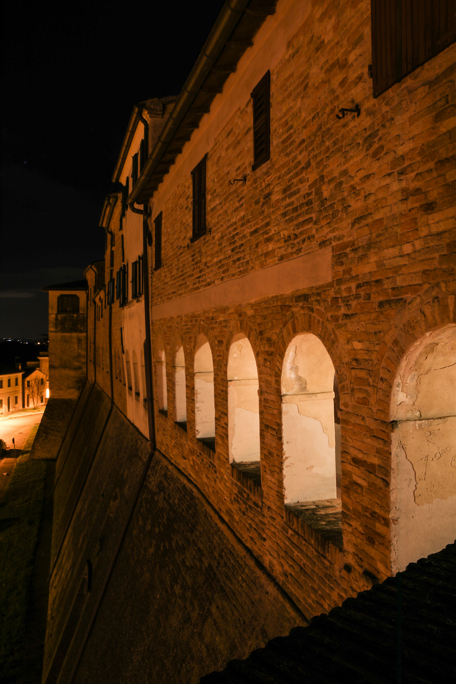 "The Shoe" as seen from the walls