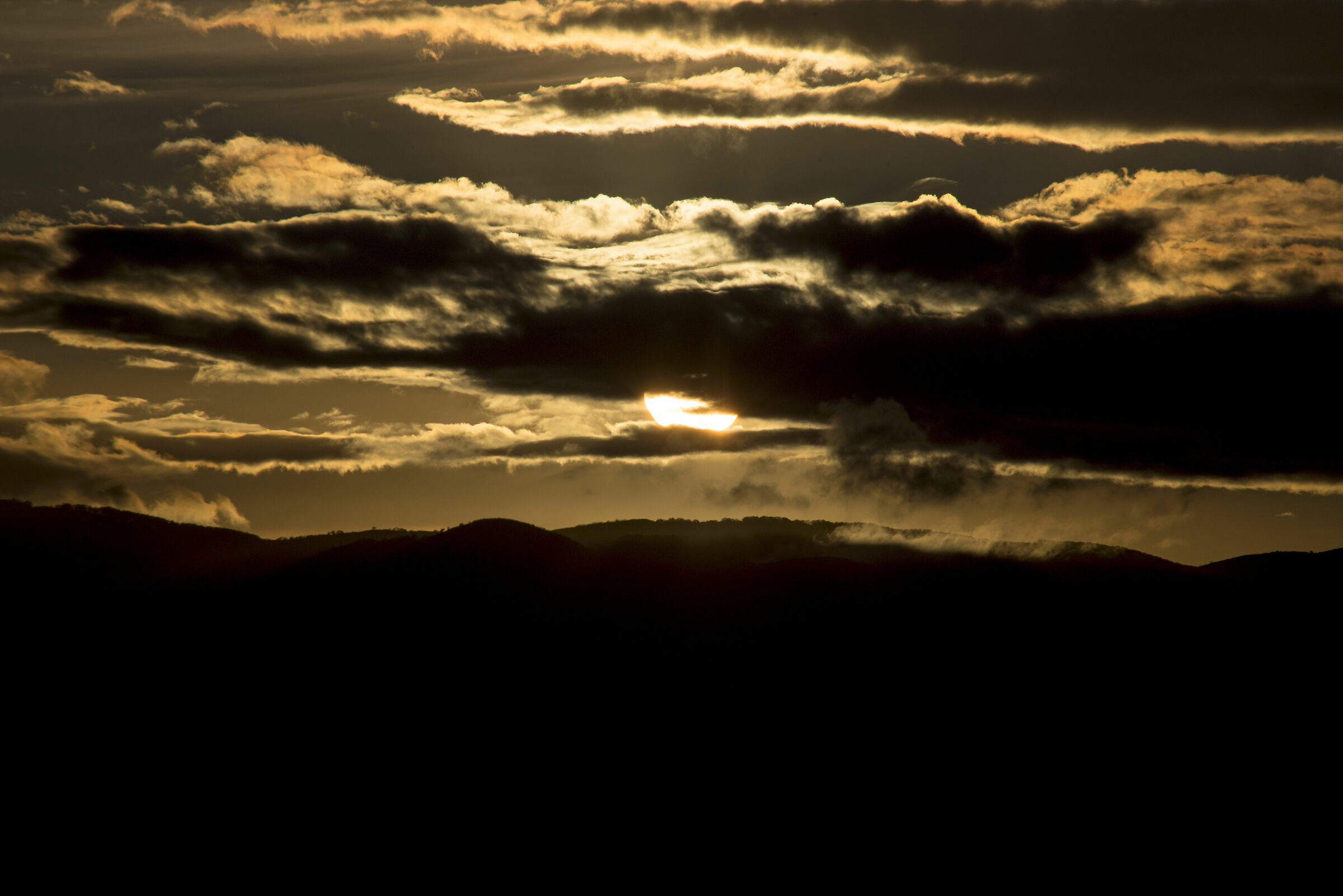 Tramonto sulla valle del Sacco