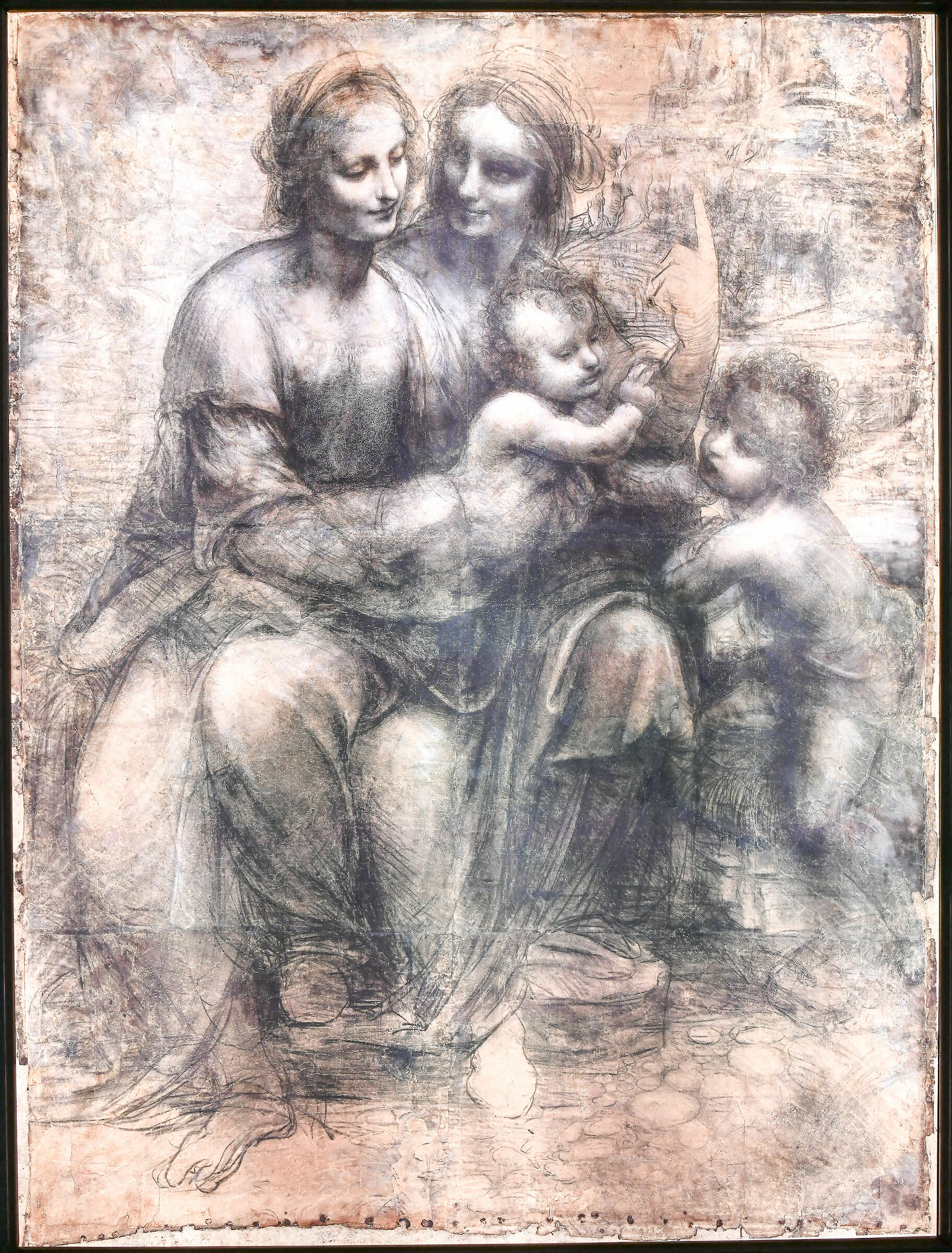 Leonardo at Villa Farnesina in Rome-"Carton S.Anna..."