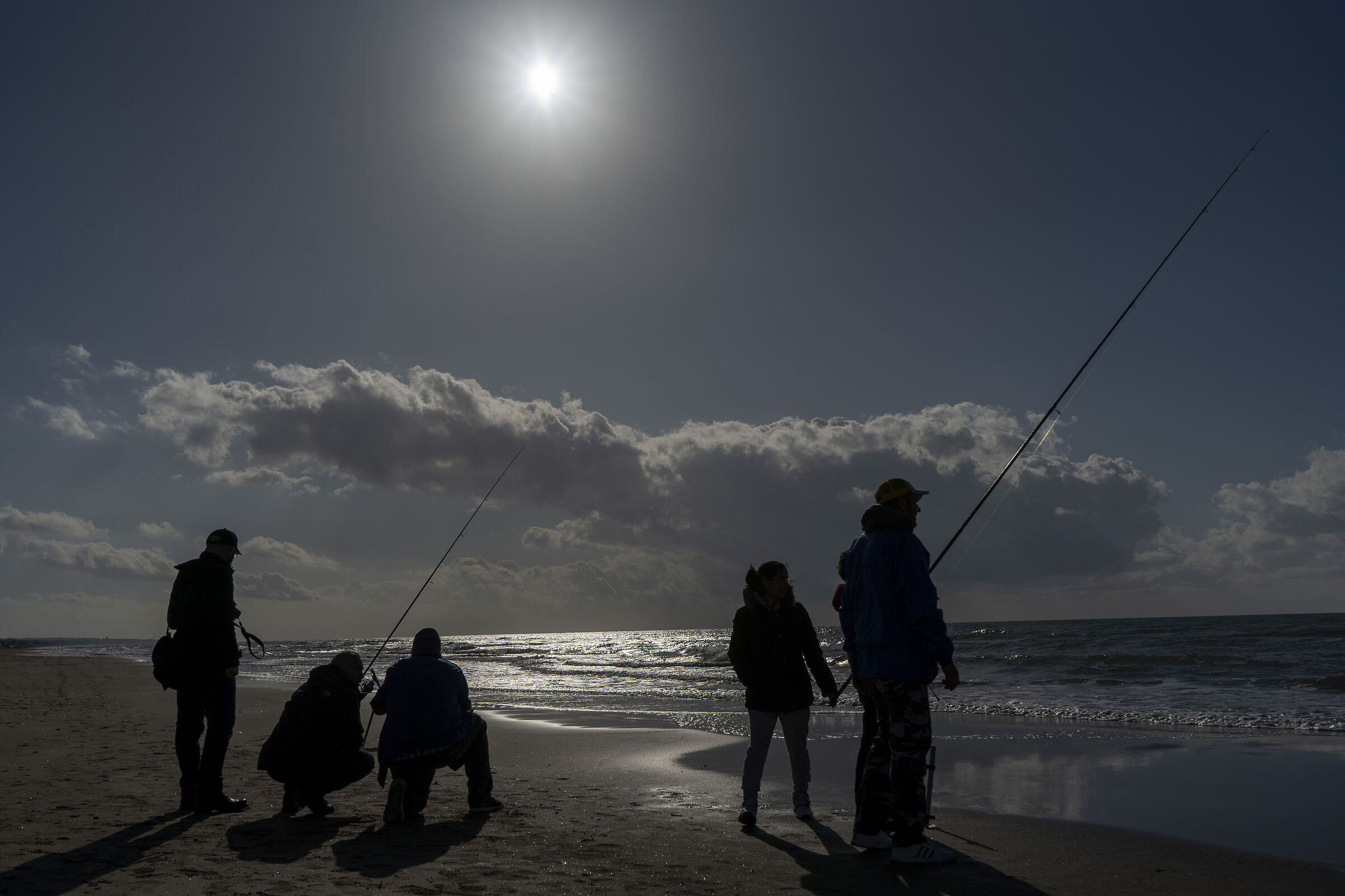 Silhouette Fishermen