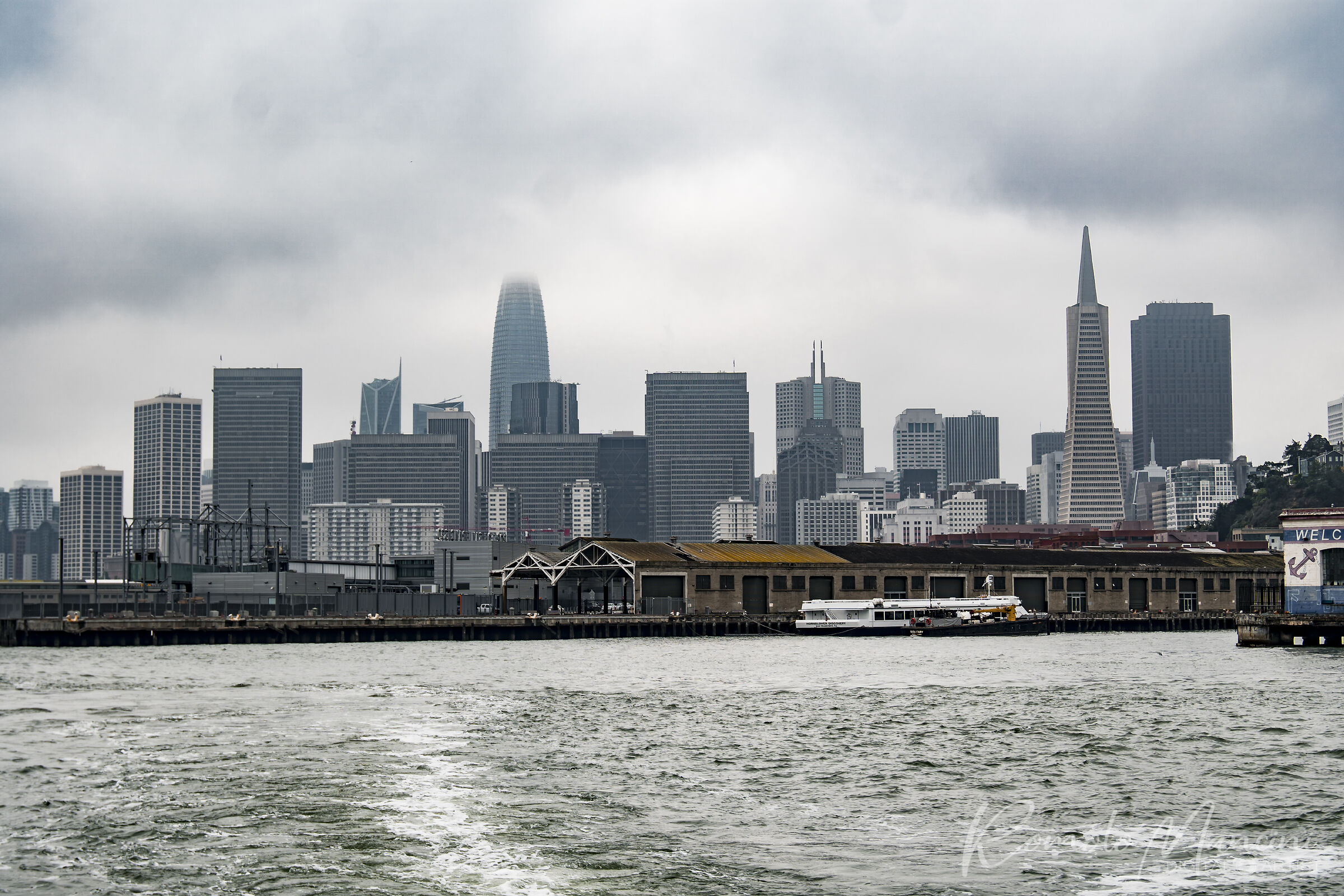 San Francisco Skyline with fog