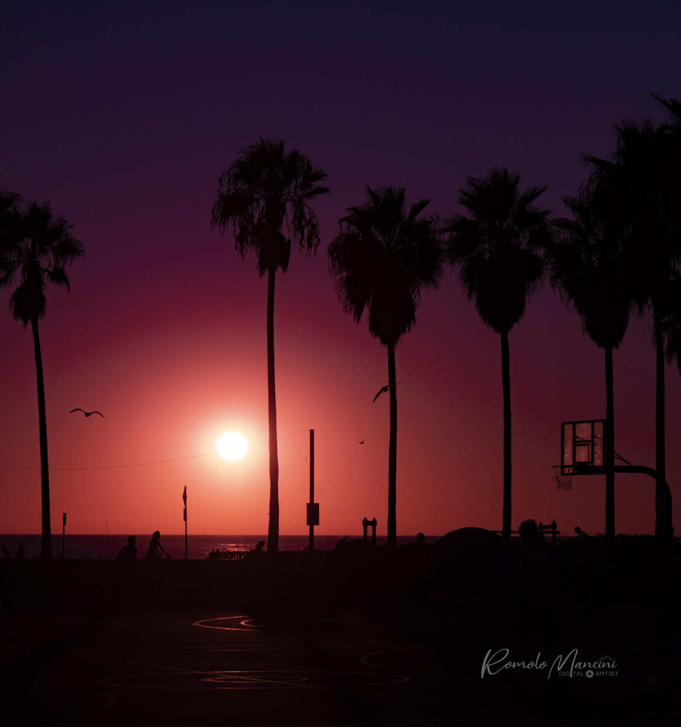 Venice Beach Sunset, California