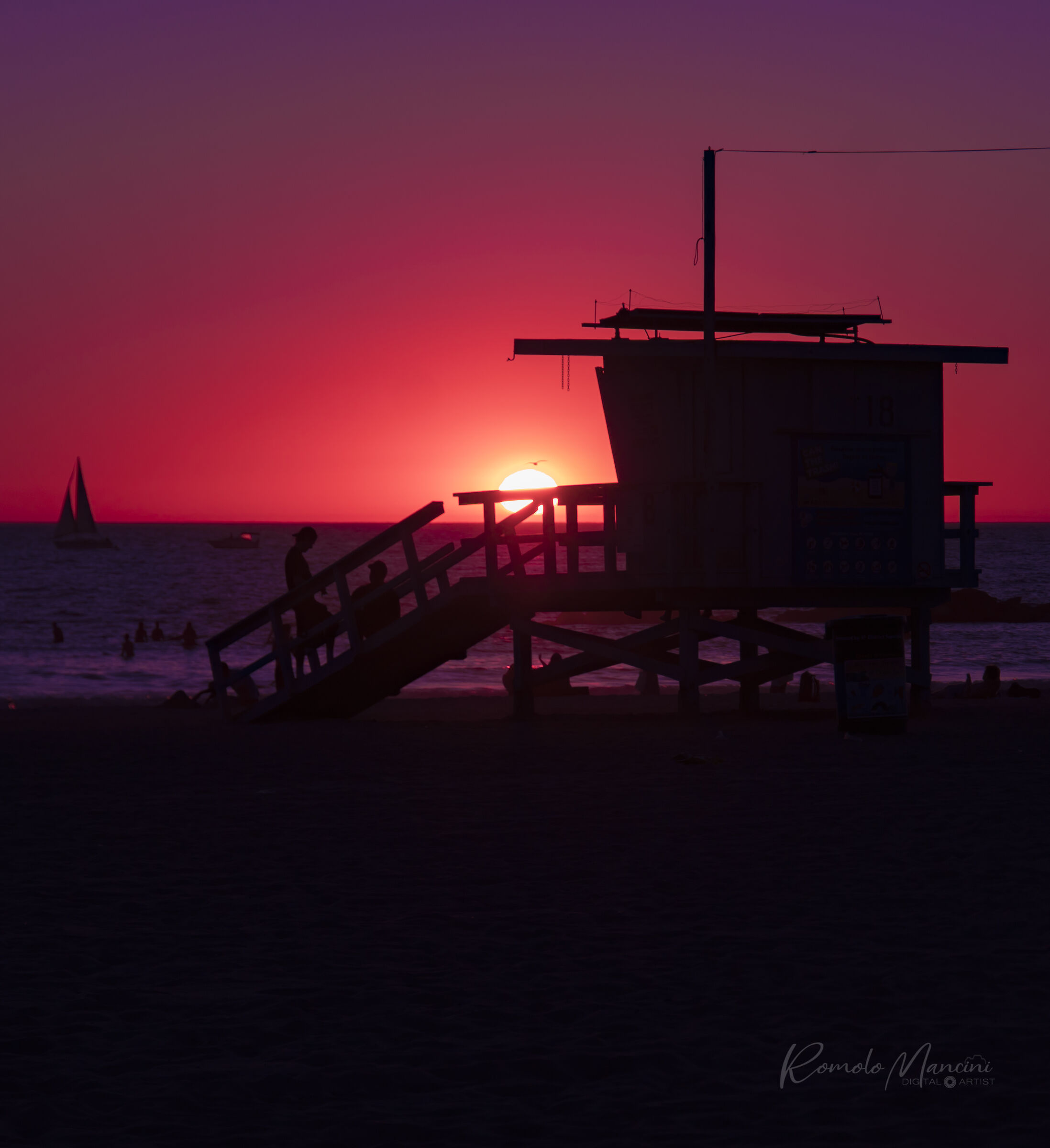 Venice Beach Sunset, California