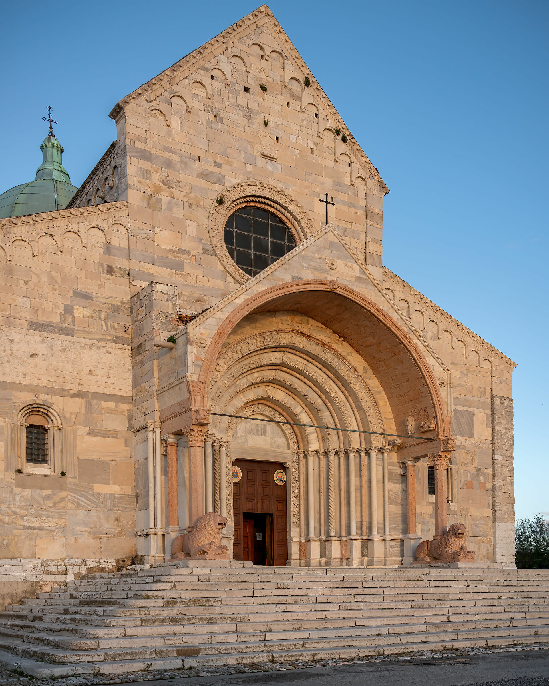Ancona Cathedral at sunset