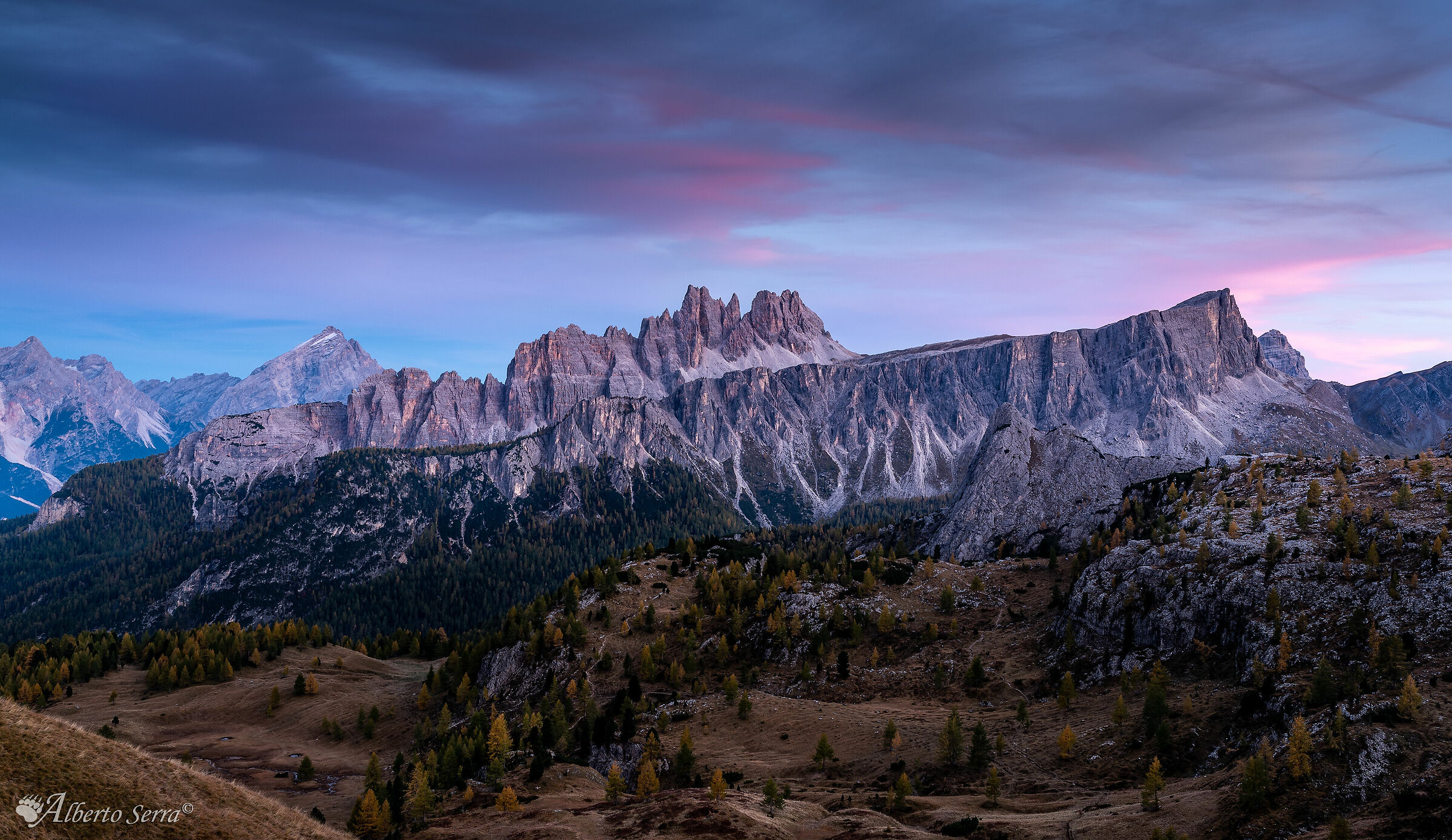 Croda da Lago and Lastoi de Formin
