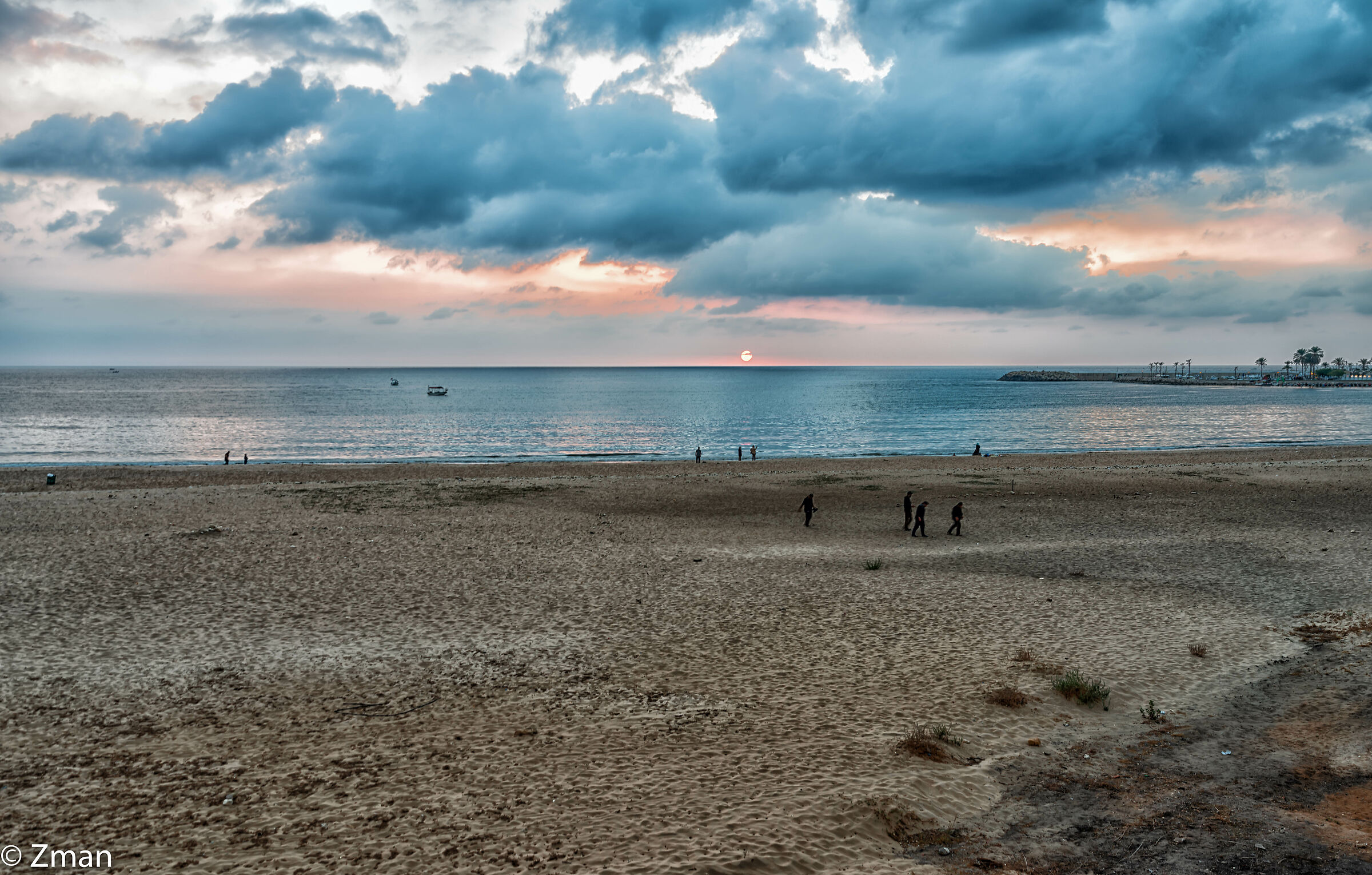 Sunset at White Sands Beach