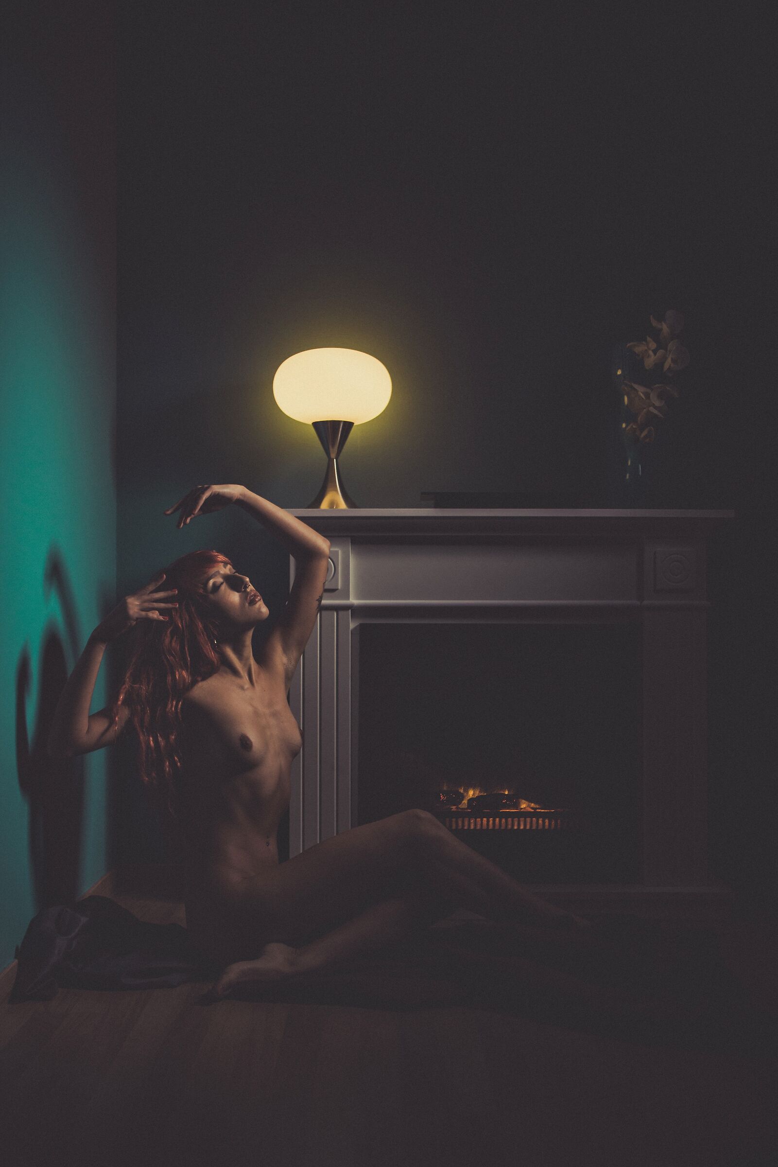 Anch io vicino al camino