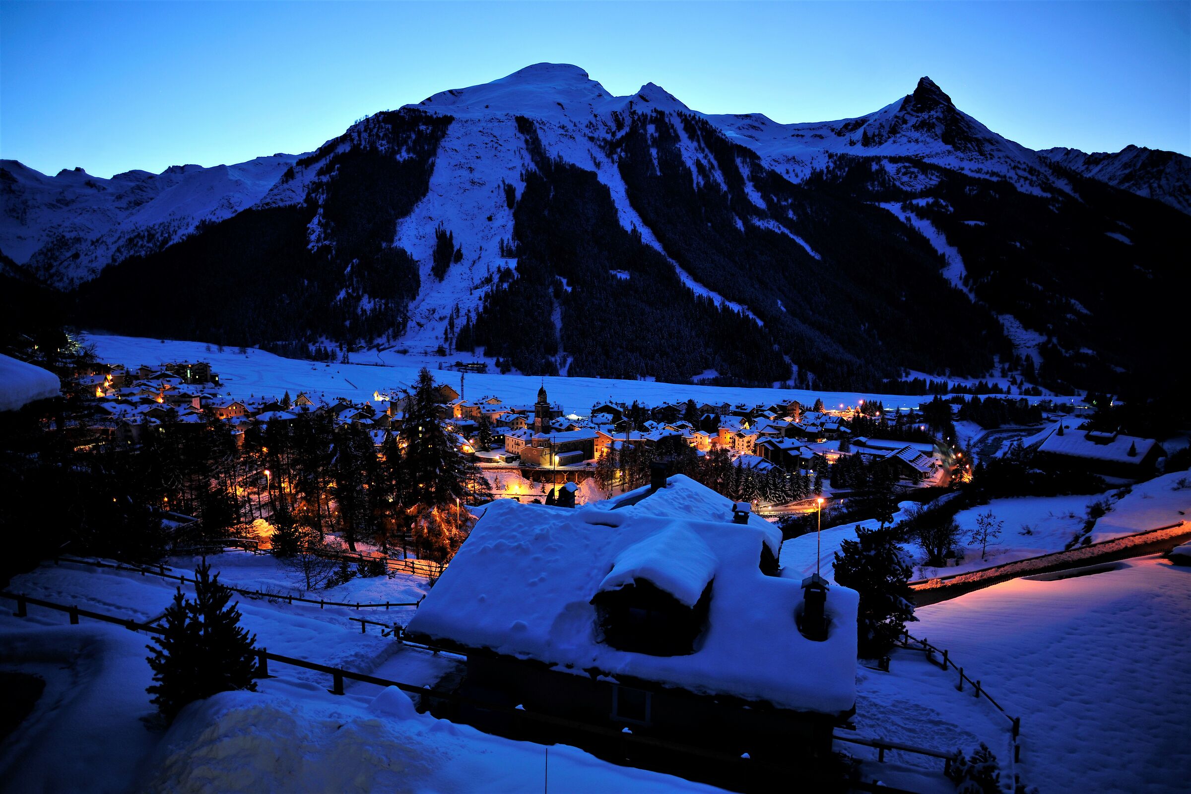 The first night with the snow...