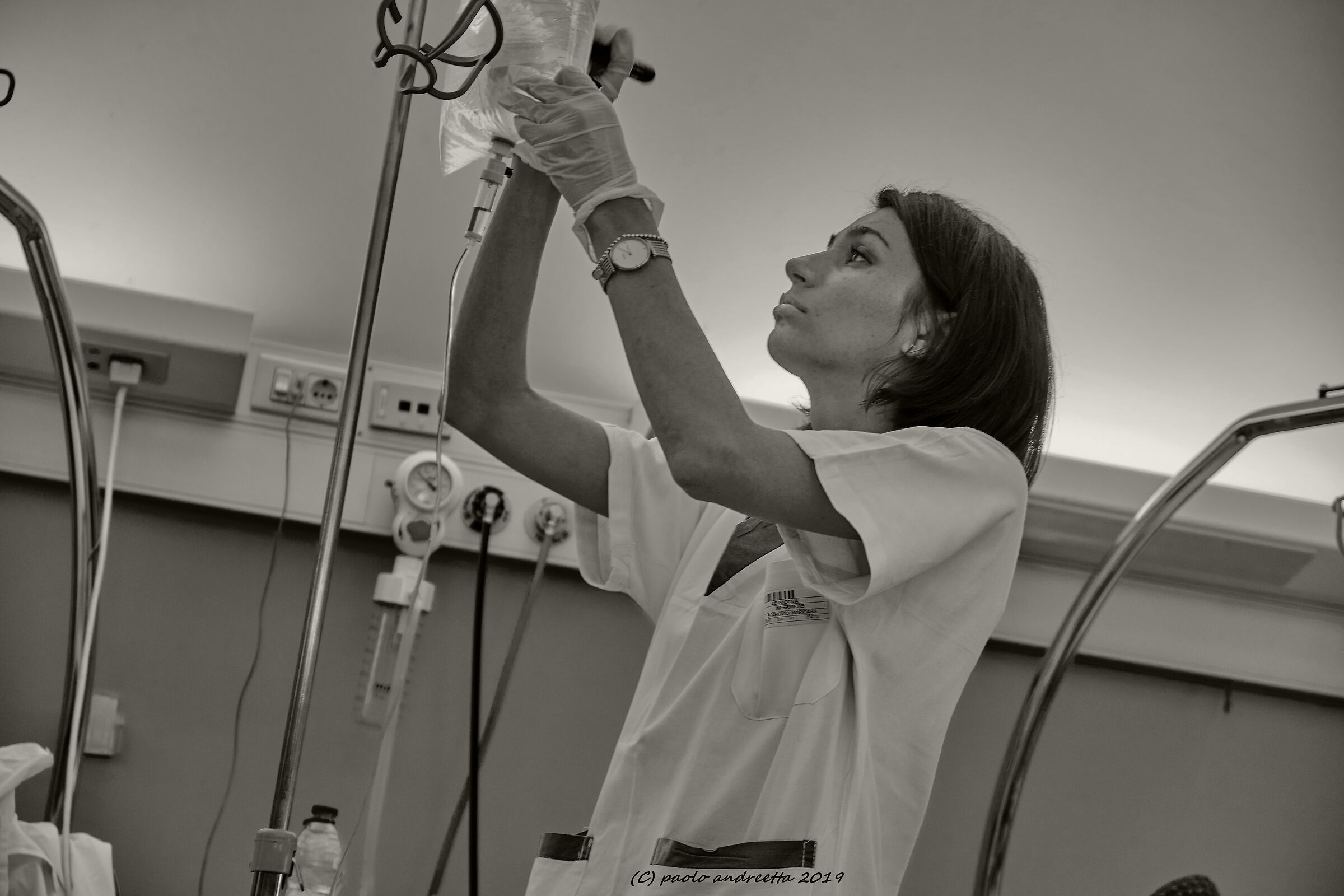 dal letto d'ospedale