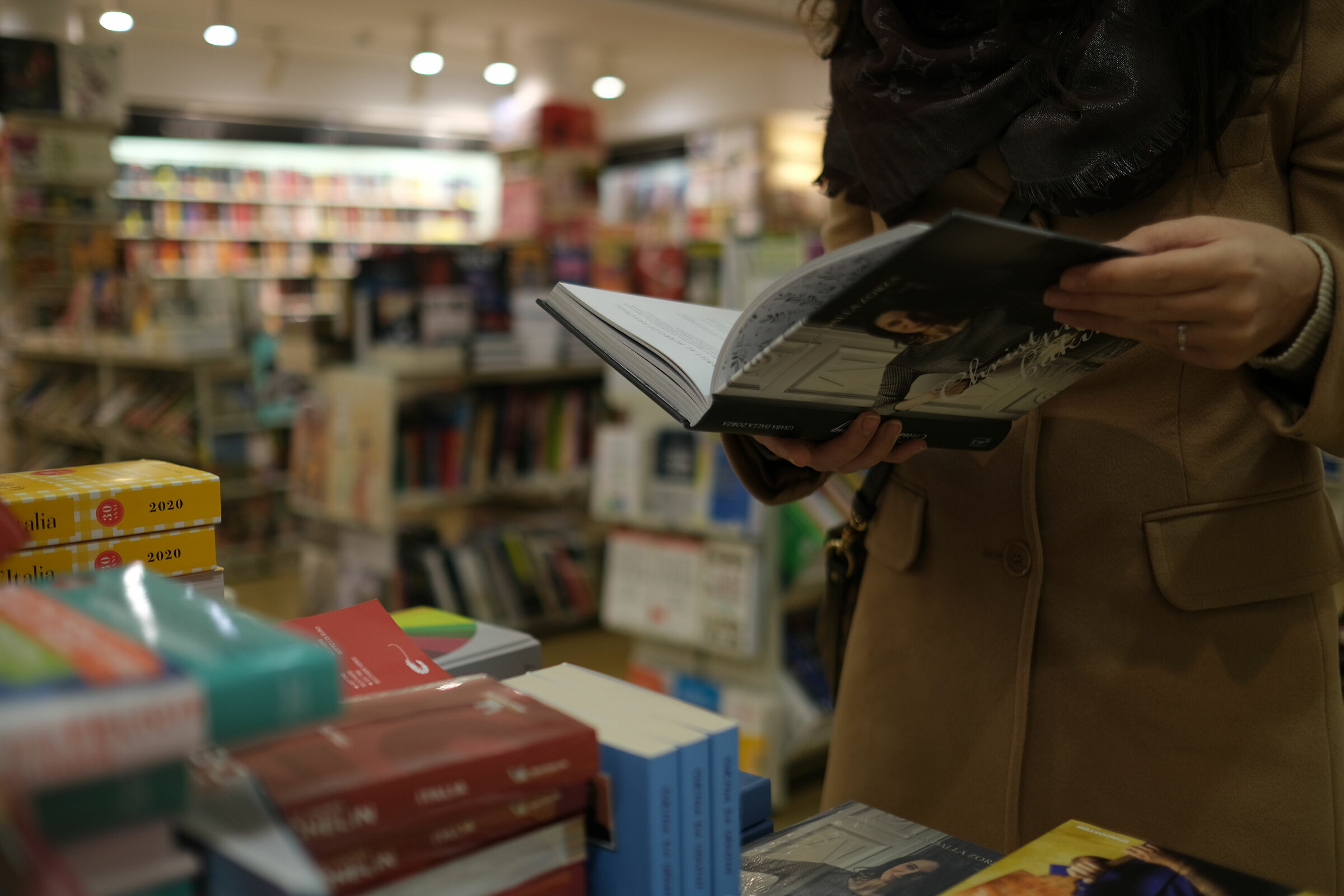 In the library