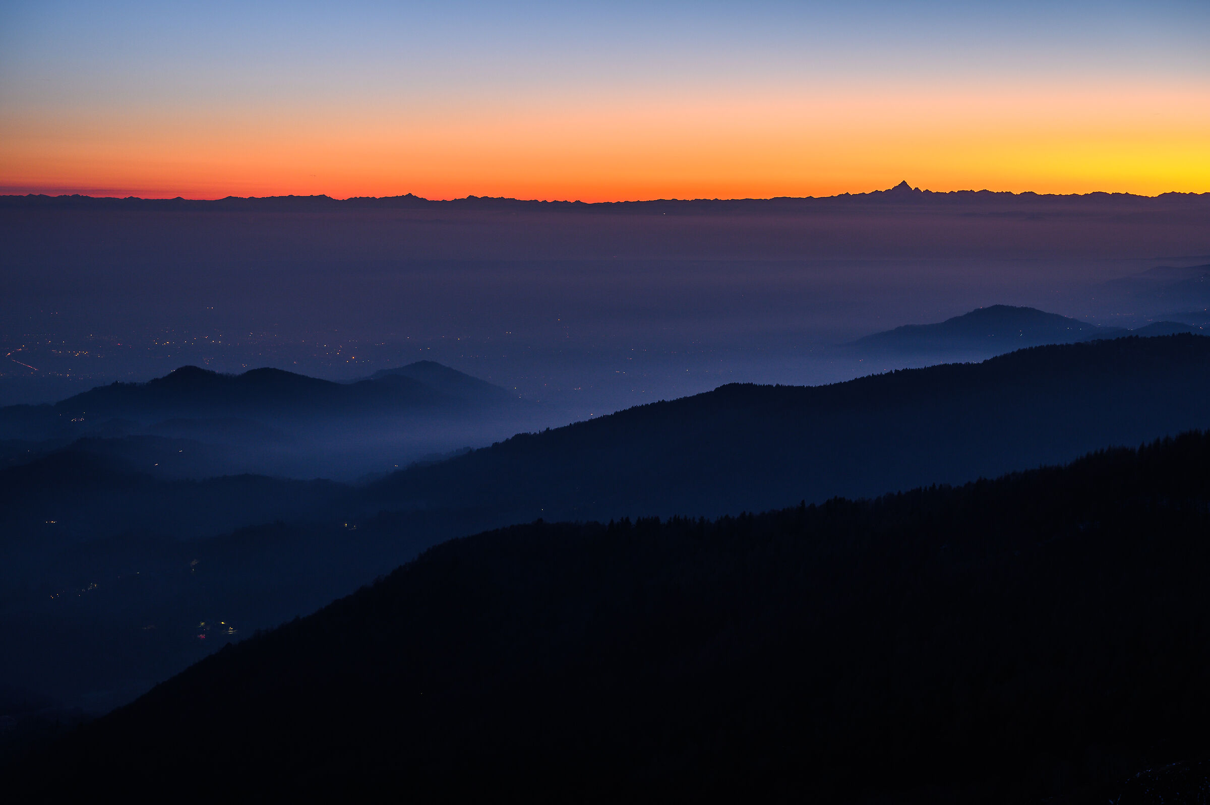 Foggy Sunset, Sat.,