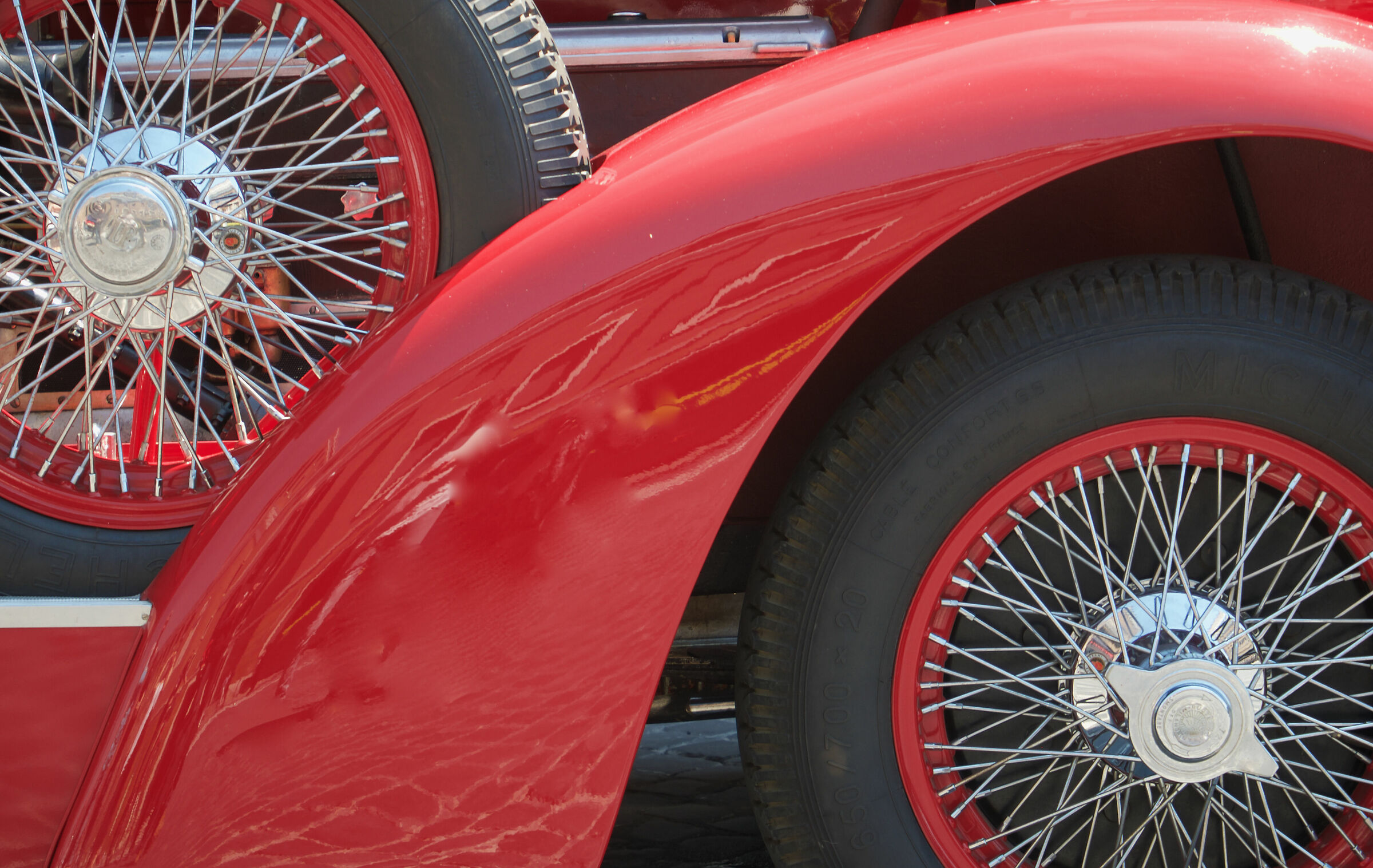 particolare di auto d'epoca