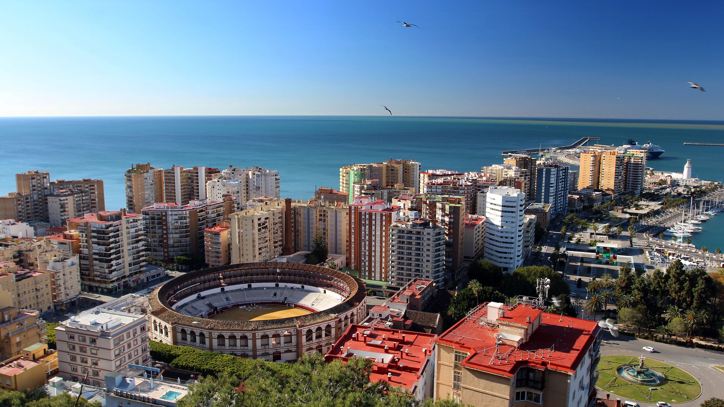 Malaga as seen from Gibralfaro